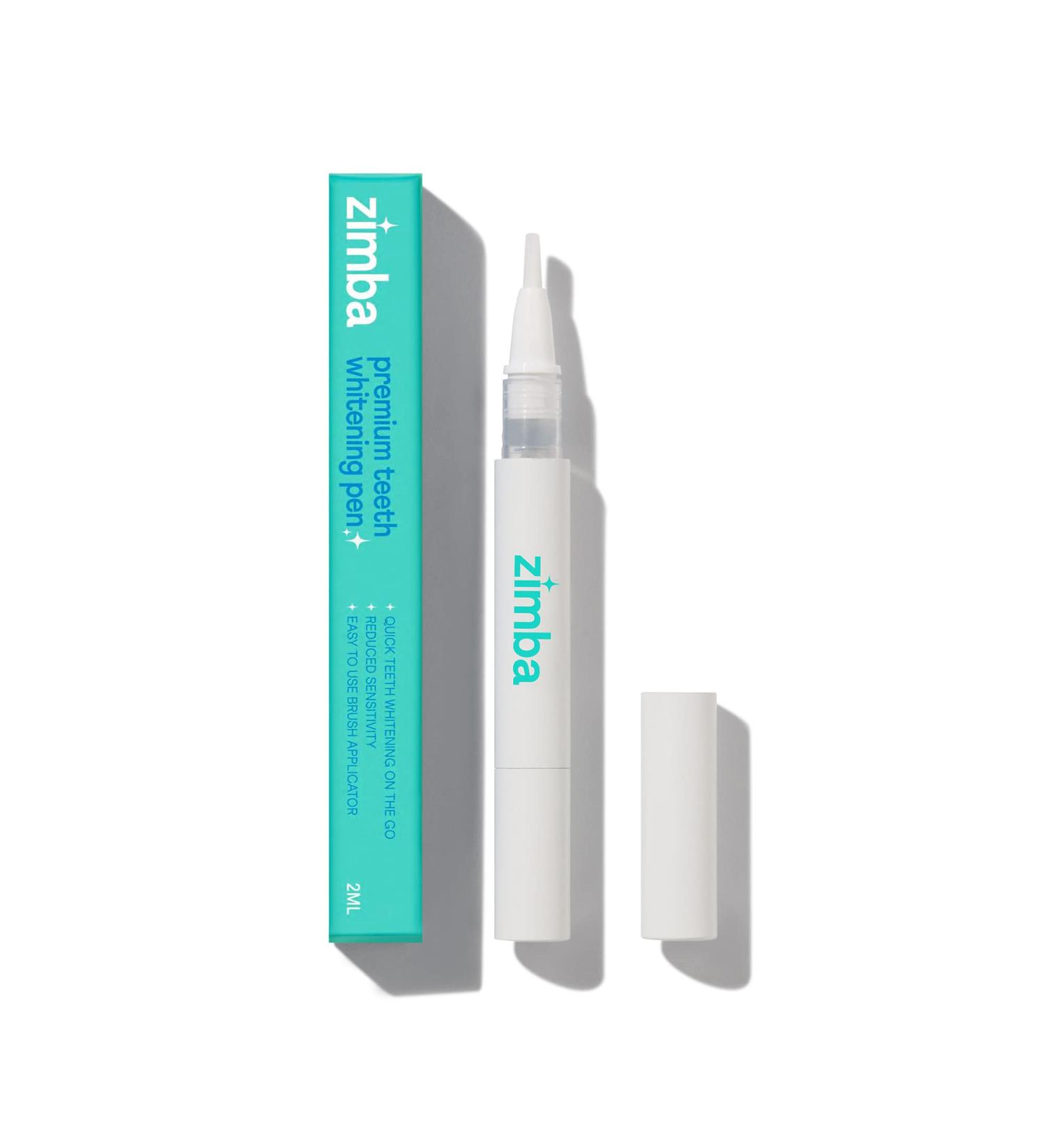 Zimba Travel Teeth Whitening Pen - Effective Travel-Friendly Stain Remover for Coffee Wine & Soda - Easy to Use Gel Whitening - 1 Fl Oz (Pack of 1 - Buy Online on GoSupps.com