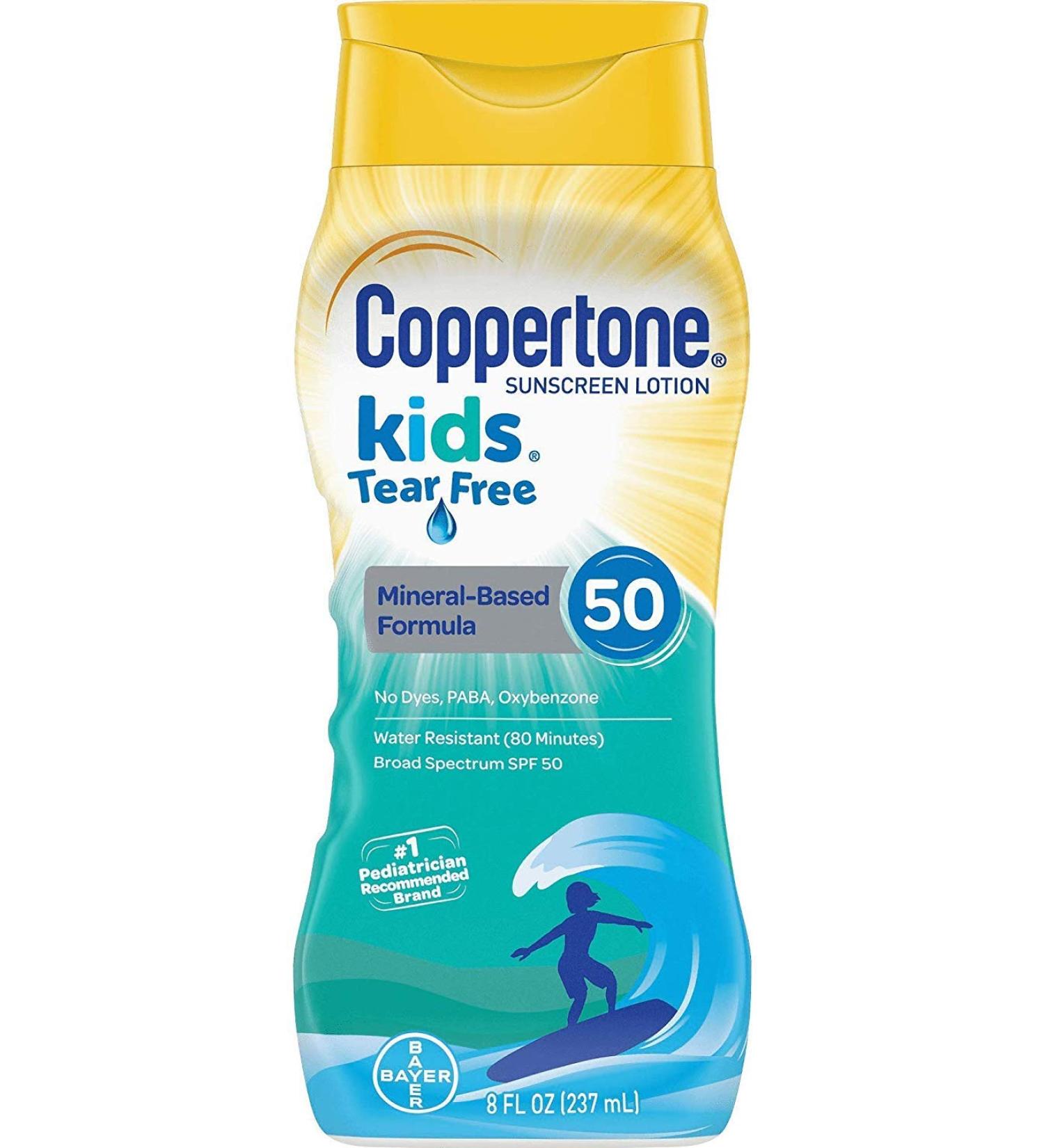 Coppertone Kids Tear Free Sunscreen Lotion (Pack of 2)