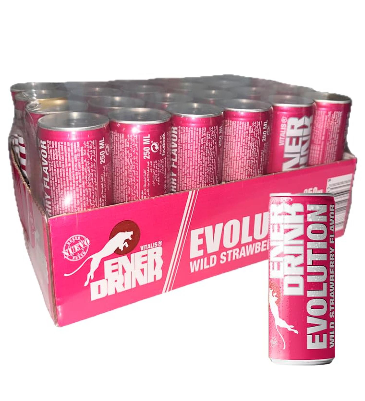 EnerDrink Wild Strawberry C24 stuks x 250 ml