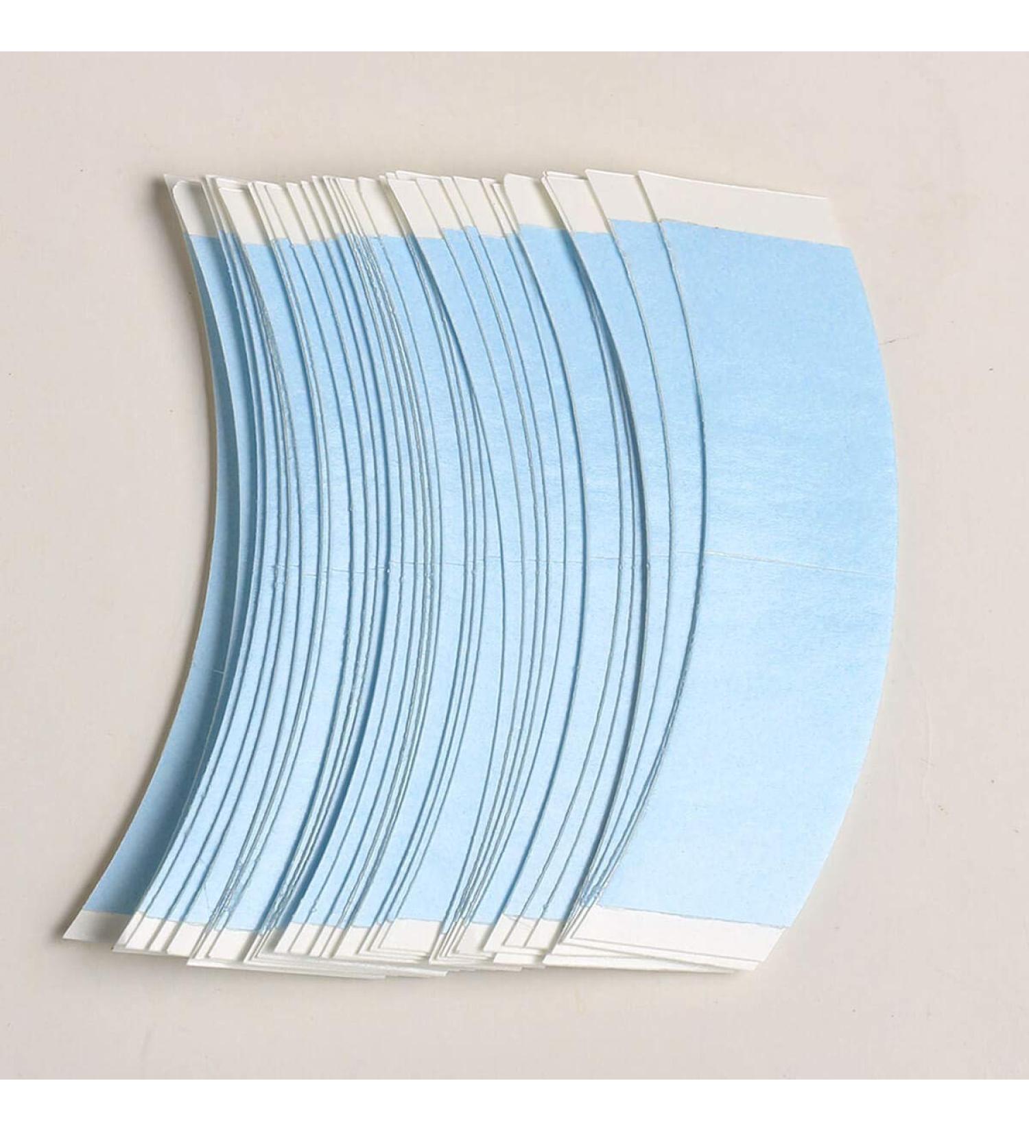 36 Pcs Double Sided Adhesive Tapes for Hair Extension Lace Front Support Toupee Wigs - Blue Color 1/2 - Buy Online on GoSupps.com