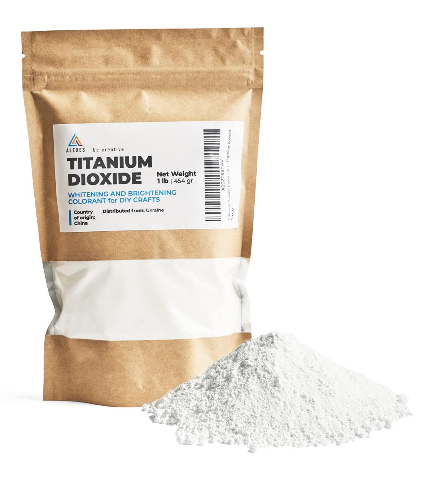 Pure Titanium Dioxide for Soap Making - Whitening Colorant for DIY Crafts - Titanium Dioxide Powder - Buy Online on GoSupps.com