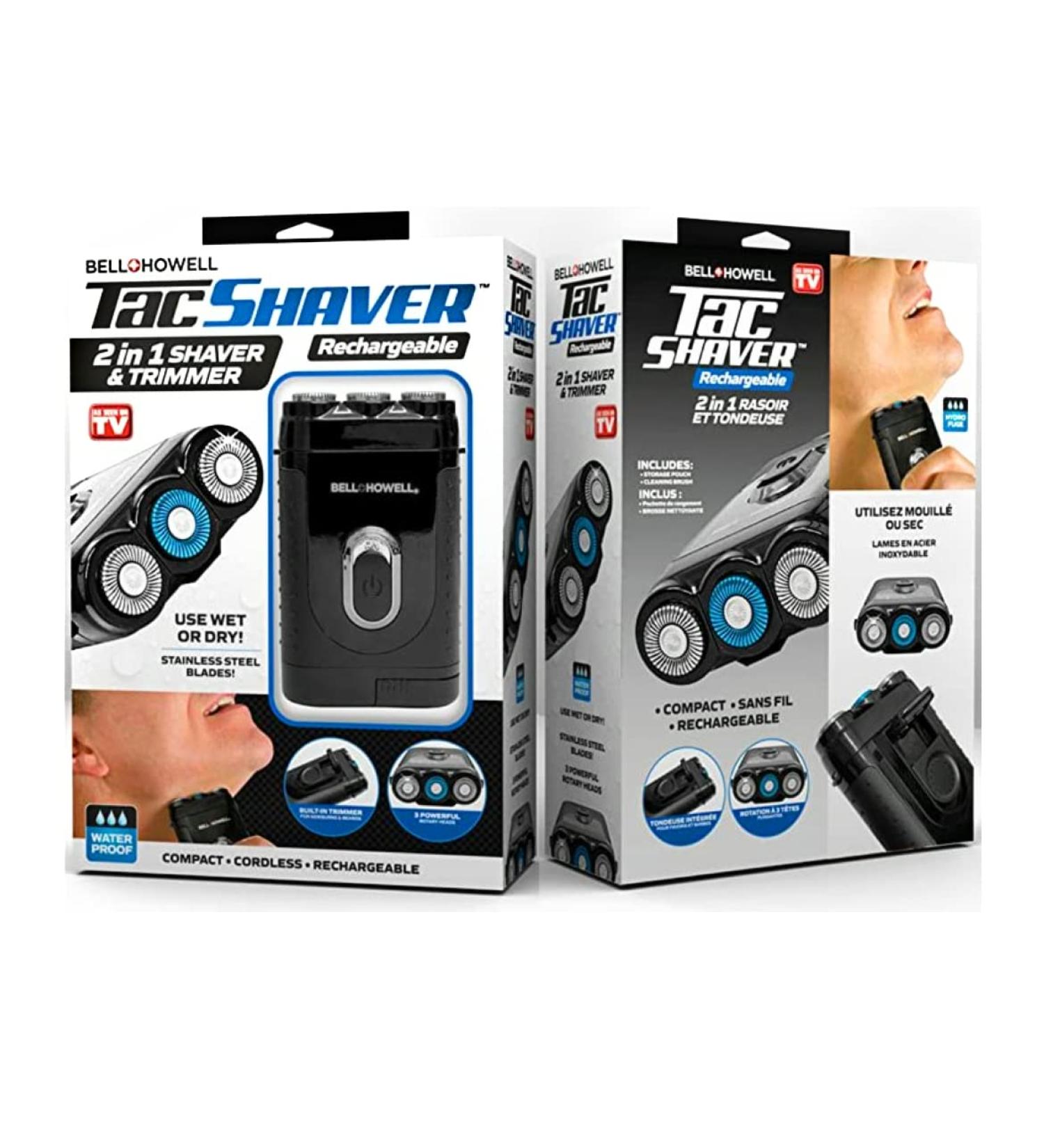 Bell+Howell TACSHAVER - Premium Moustache & Beard Trimmer | Shaver Seen On TV - International Shipping Available - Buy Online on GoSupps.com