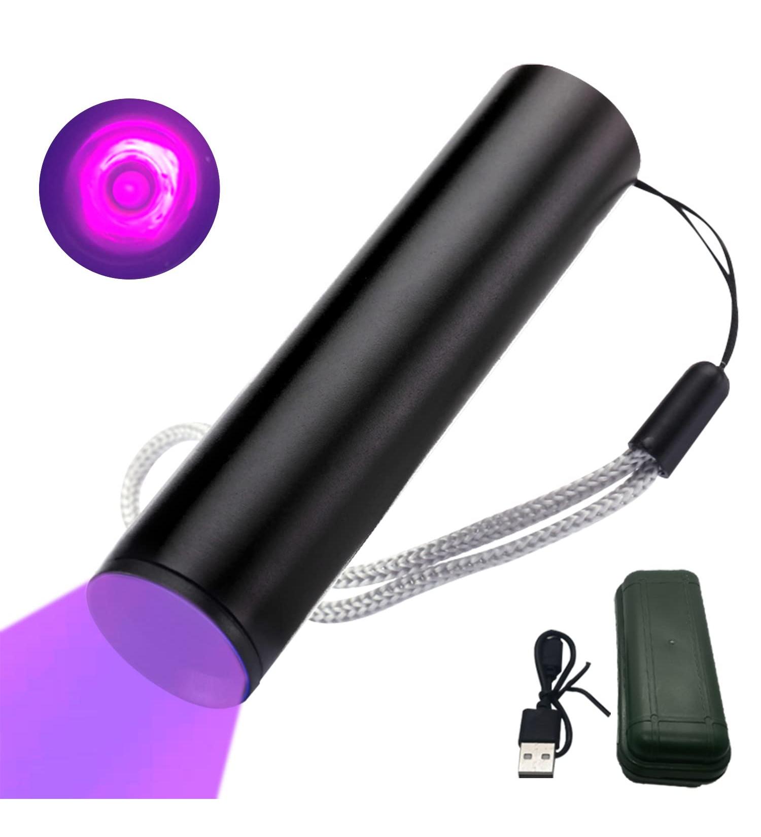 YZYOE Rechargeable 365 nm Black Light UV Flashlights Black Light for Pet Urine Detection UV Lamp UV Flashlights Black Light Flashlight Mini HIGH Definition Ultraviolet. - Buy Online on GoSupps.com