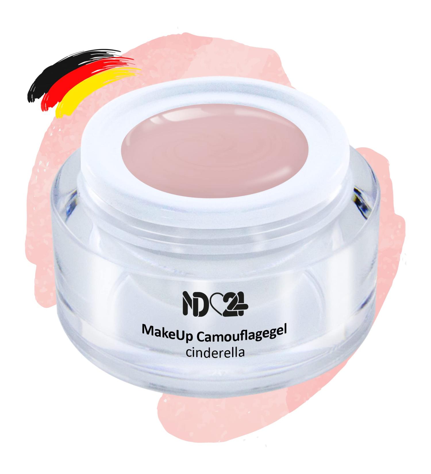 ND24 NAILDESIGN Camouflage Gel for Geln gel | Vegan Cover Gel for Nail Modeling - 15ml Cinderella Made in Germany - Buy Online on GoSupps.com