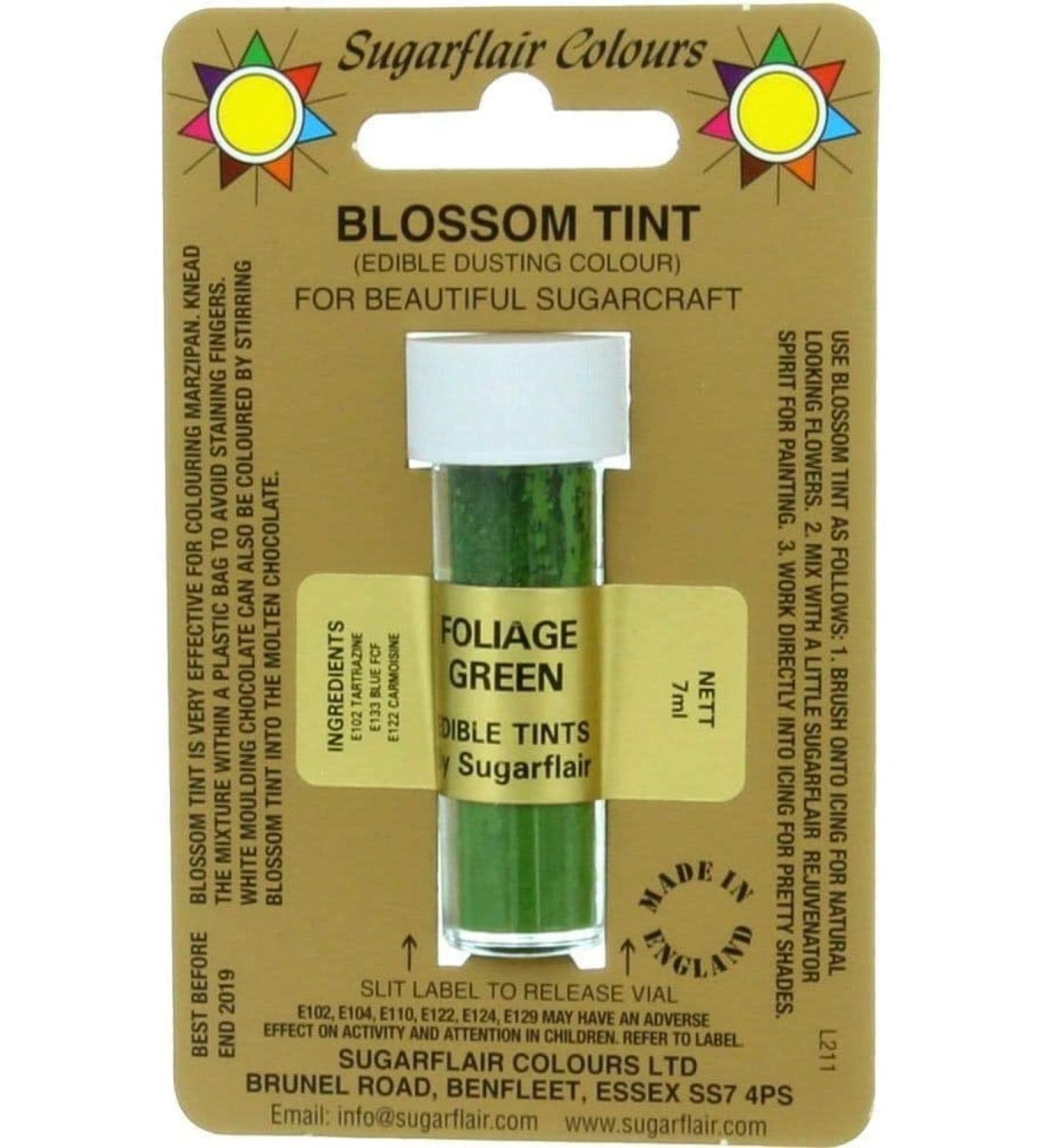 Sugarflair Blosom Tint Edible Dusting Powder - Foliage Green