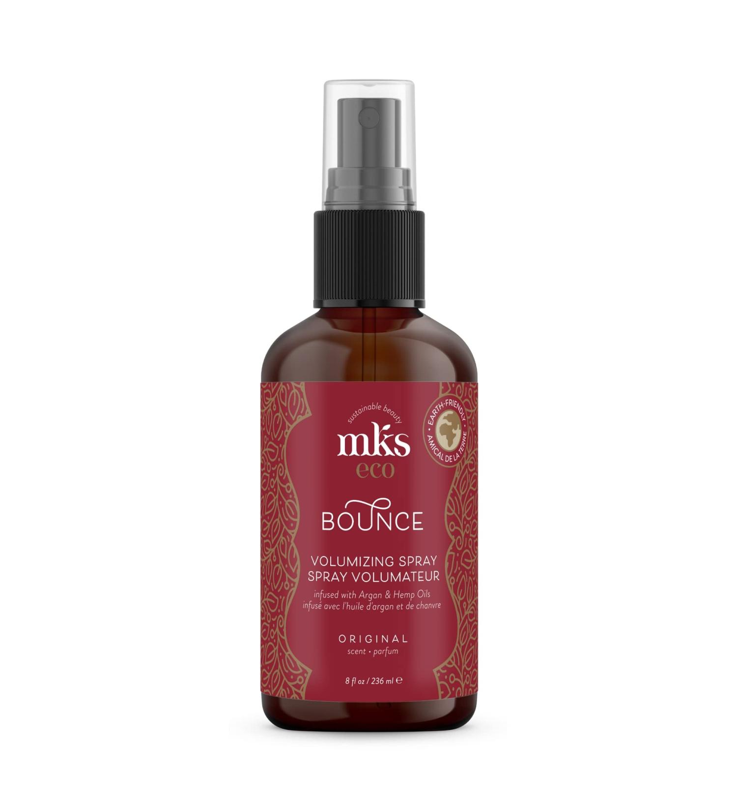 MKS eco Bounce Original Scent - 8 fl oz - Volumizing Spray - Natural-Looking Weightless Volume - Moroccan Argan Oil Hemp Seed Oil & Panthenol - Vegan & Cruelty Free - Buy Online on GoSupps.com