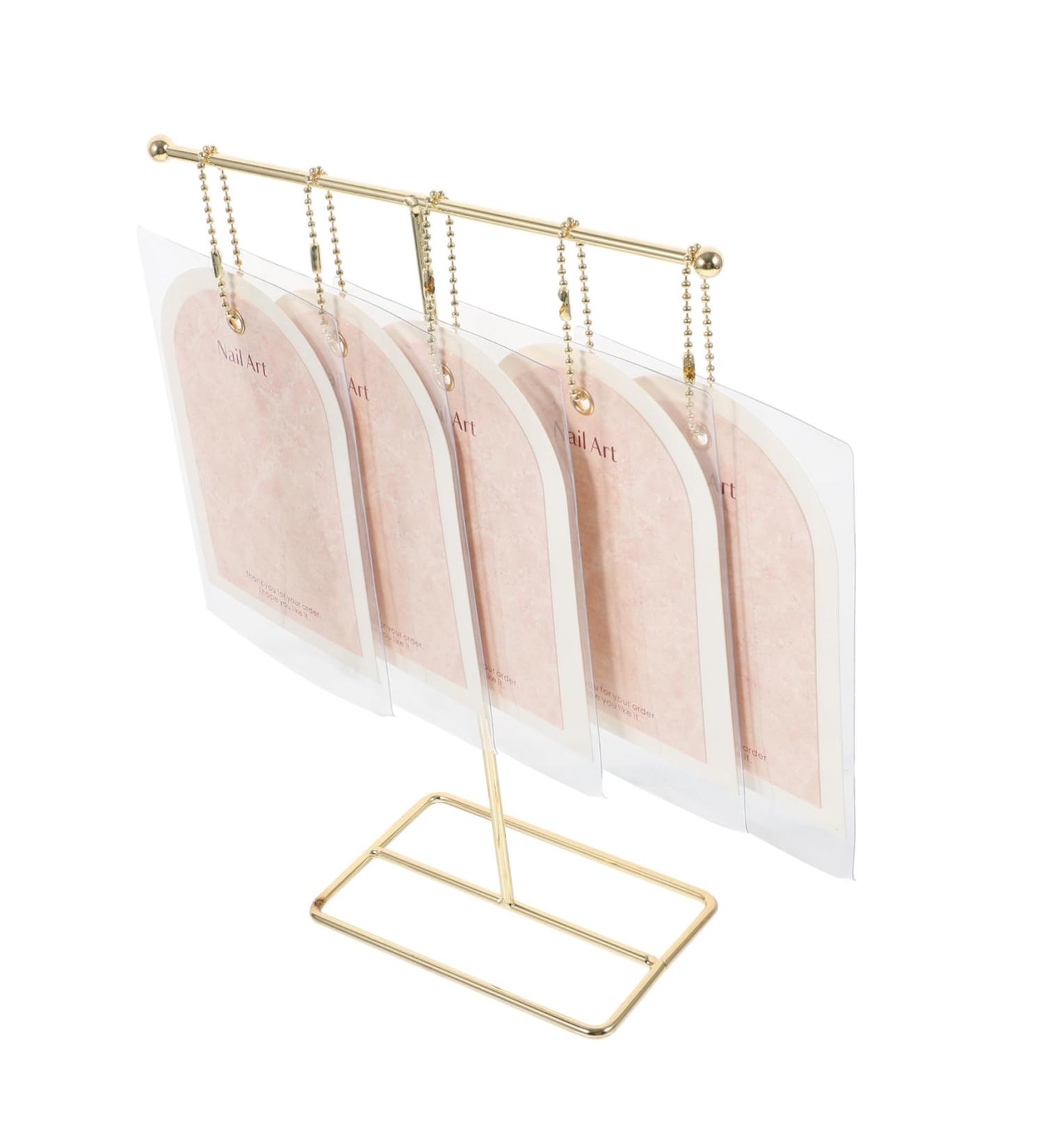 Mikinona 1 Set Nail Art Display Cardboard T Bracket Elegance Fake Nails Show Rack Salon Nail Art Display Holder Nail Art Showing Holder Manicure Paper Card False Nails - Buy Online on GoSupps.com