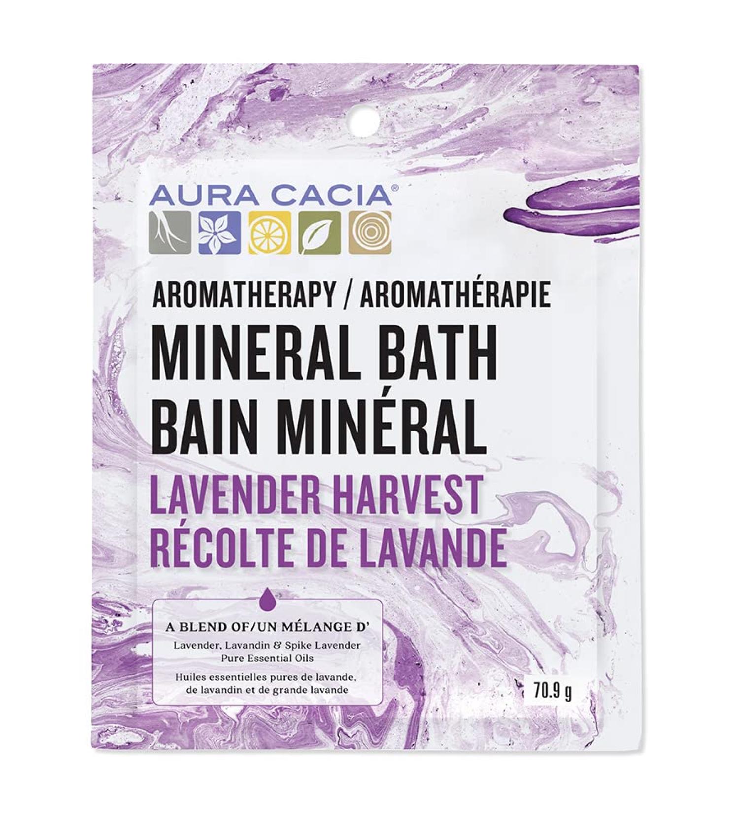 AURA CACIA Lavender Harvest Mineral Bath 6 x 71 g - Buy Online on GoSupps.com
