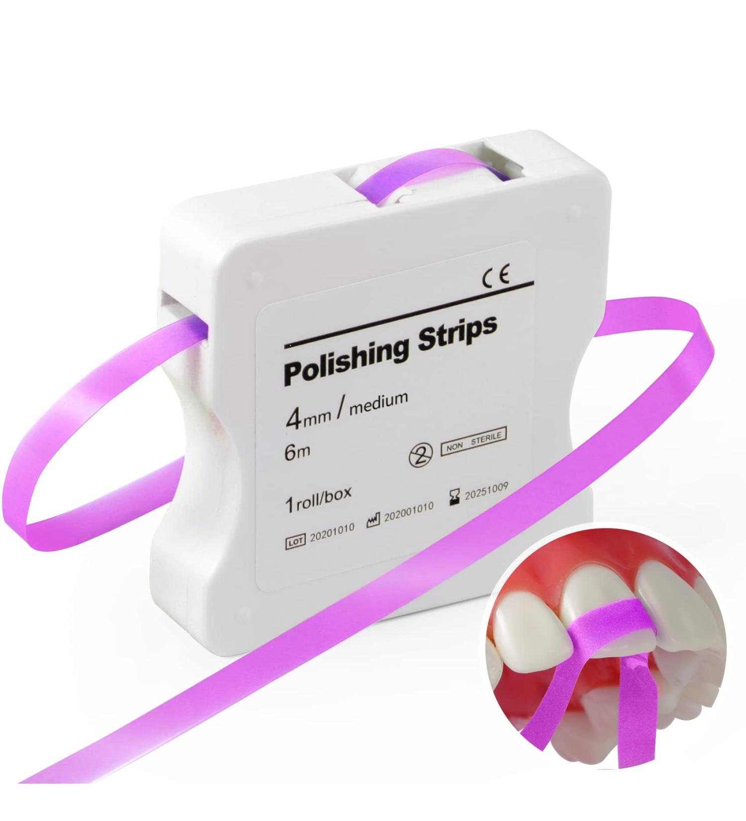 Dental Polishing Strips 4mm x 6M Medium Red - Pack of 1 - Buy Online on GoSupps.com