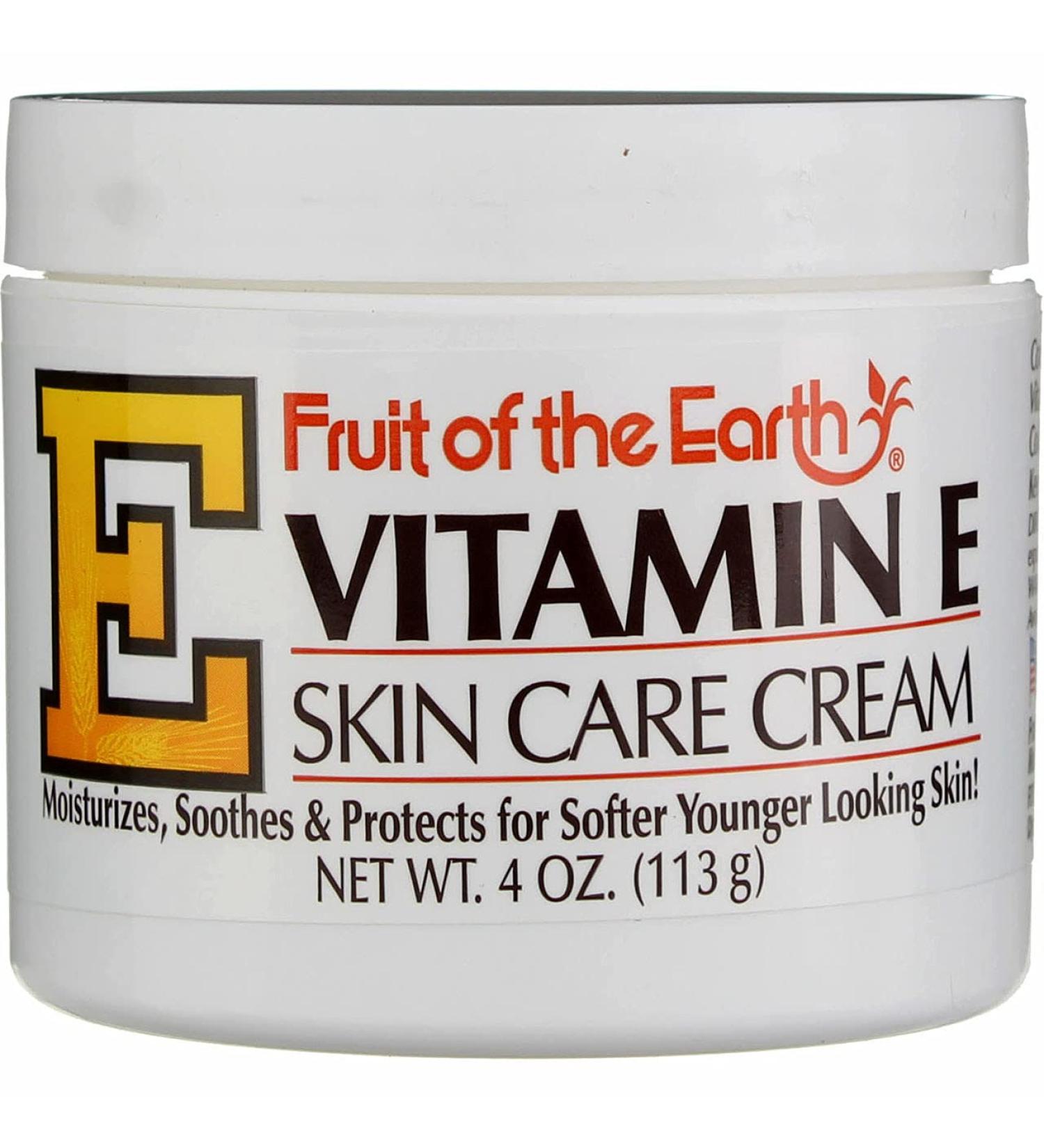 Fruit of the Earth Vitamin E Skin Care Cream 4 oz (Pack of 2) - Moisturizing Cream for Nourished Skin - Buy Online on GoSupps.com