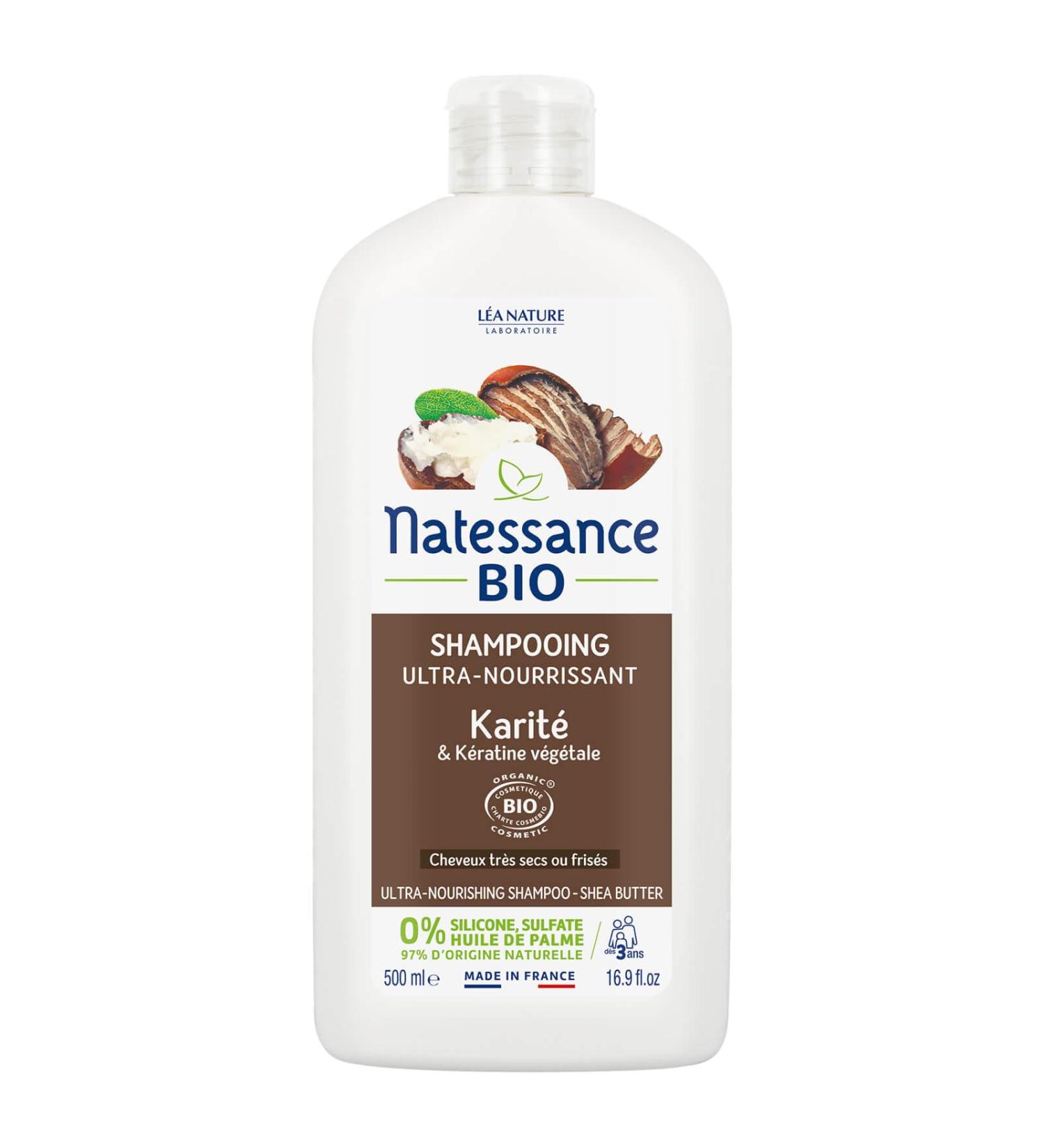 Natessance - Ultra-nourishing shampoo - Organic Shea & Vegetable Keratin