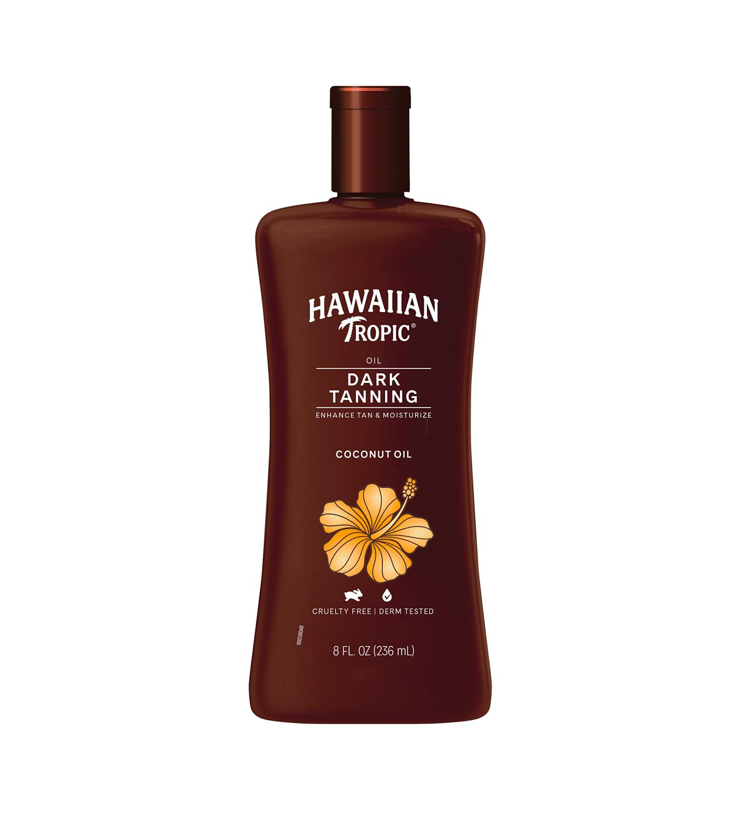 Hawaiian Tropic Dark Tanning Oil Original 8 oz - Intense Tanning Formula - Buy Online on GoSupps.com