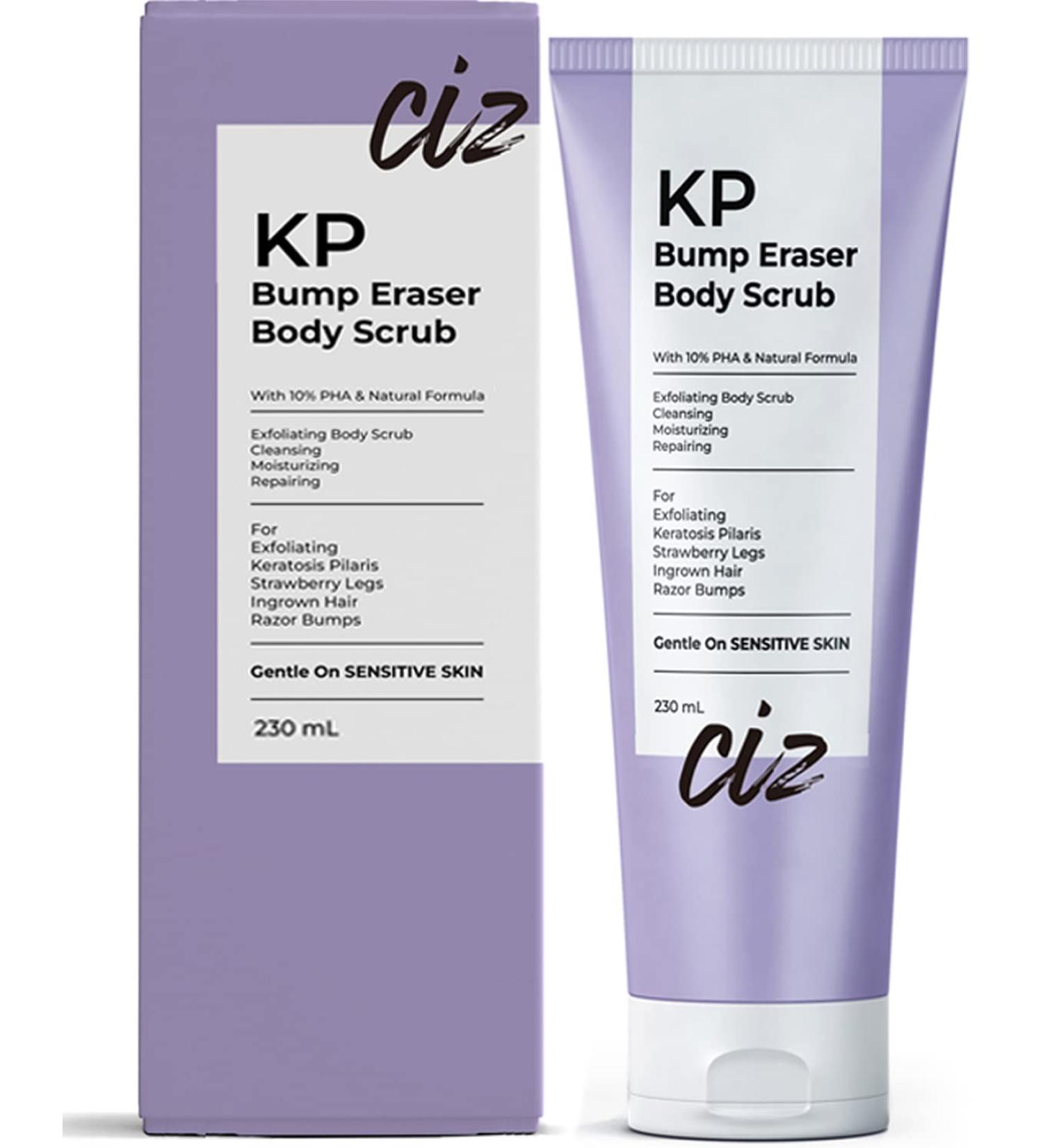KP Bump Eraser Body Scrub - Plant-Based Exfoliating Treatment for Keratosis Pilaris & Strawberry Legs - Buy Online on GoSupps.com