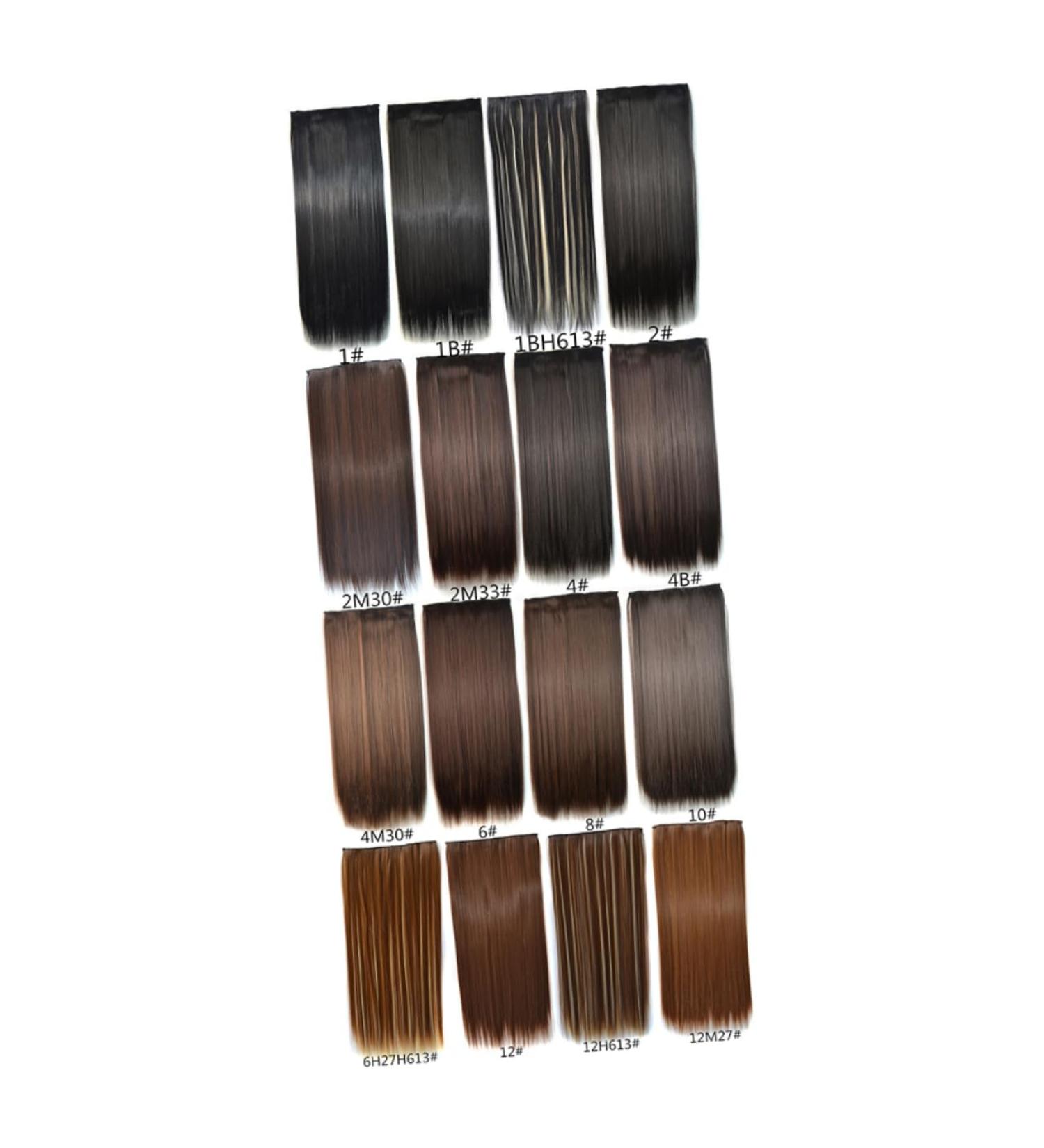 Beaupretty Black Wigs Real Hair Extensions Wigs with Clips Hair Barettes Clip in Hair Extensions Hair Extensions Clip Straight Hair Hairclip Black Barrettes False Hair Ponytail Artificial medium As Shown - Buy Online on GoSupps.com