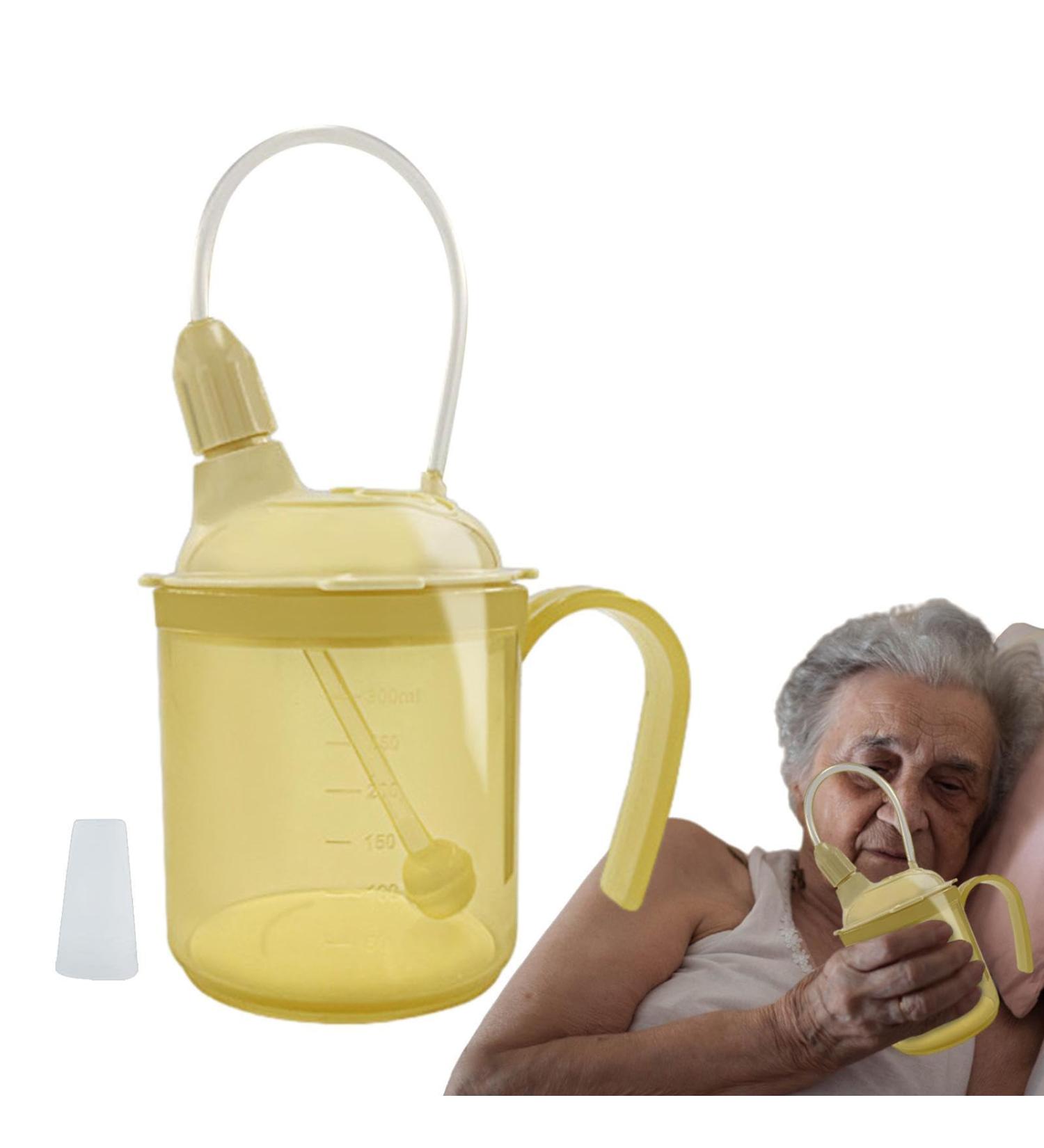 Adult Sippy Cup for Elderly Spill Proof - 300ml Lightweight Drinking Cup for Adults Handicapped Accessories for Adults Limited Mobility Handicap Cups for Elderly Care Ondian - Buy Online on GoSupps.com