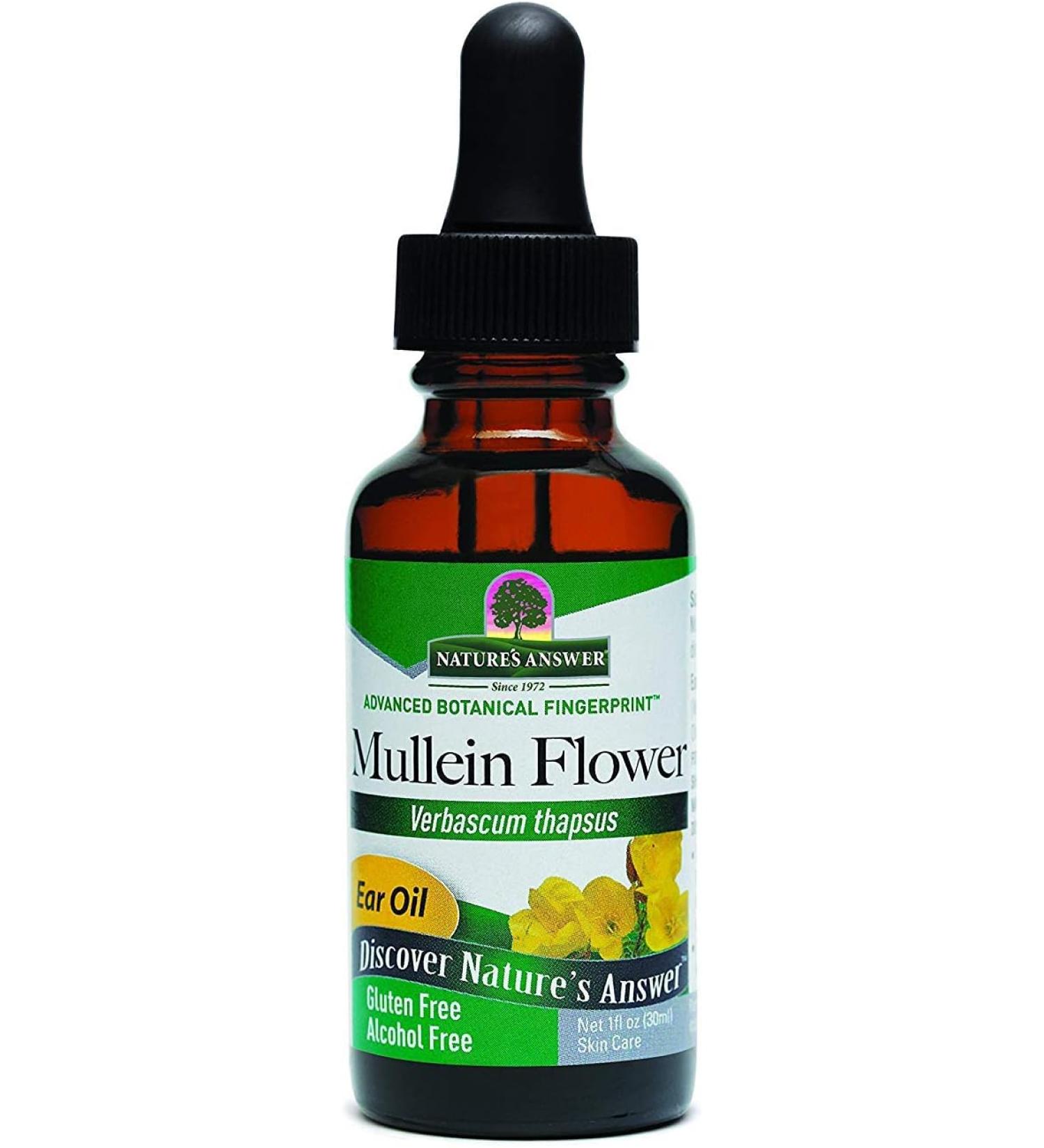 Natureâ€™s Answer Alcohol-Free Mullein Flower Extract - Herbal Remedy for Respiratory Health - Buy Online on GoSupps.com