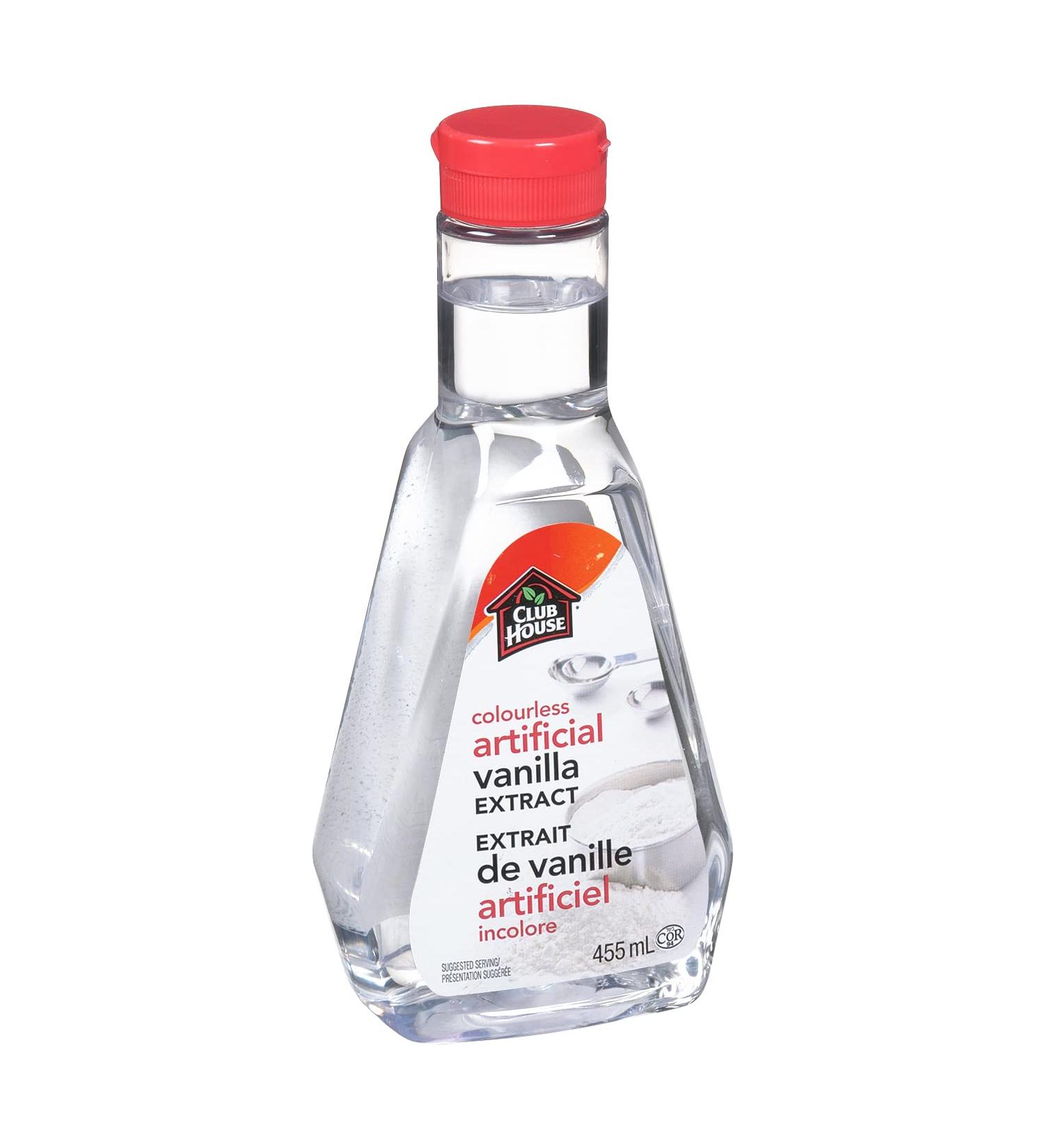 Club House (CLUC0) Quality Baking & Flavouring Extracts Artificial Vanilla Colourless 455mL (Pack of 1) - Buy Online on GoSupps.com