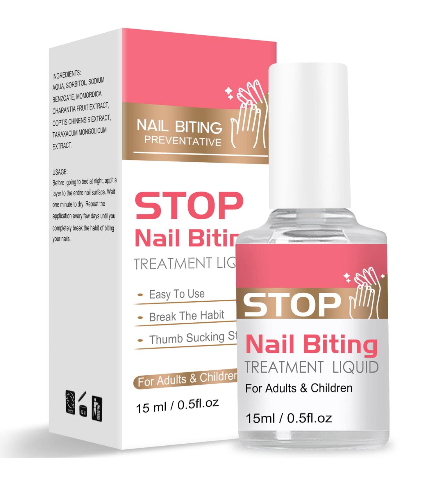 Stop Thumb Sucking & Nail Biting - Child-Friendly Nail Polish Treatment | Bitter Taste | Safe & Effective | Easy Application - 15ML - Buy Online on GoSupps.com