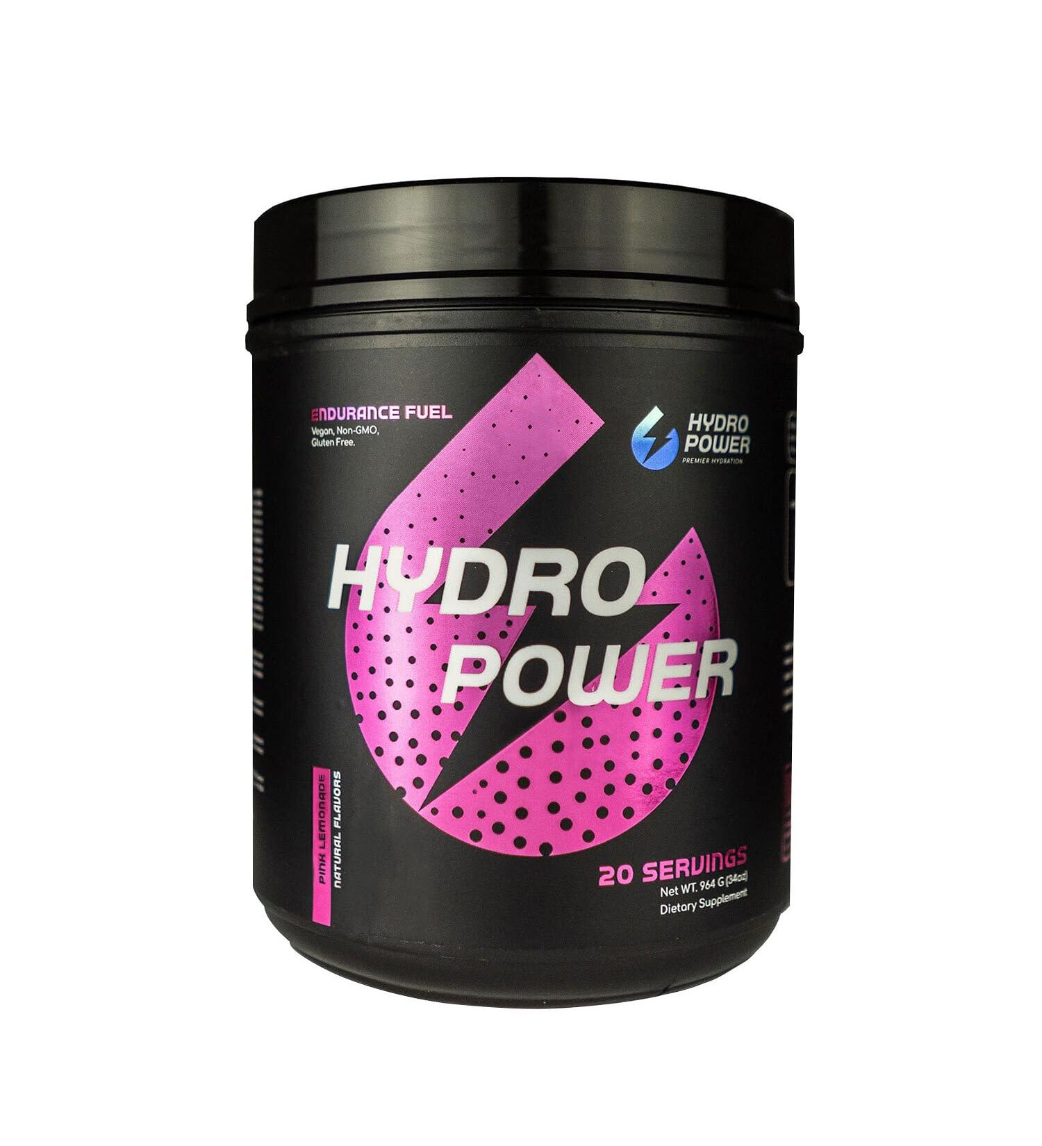 Hydro Power Endurance Fuel | High Carb Vegan Supplement | Maximize Performance & Electrolytes | Gluten-Free Pink Lemonade 20 Servings - Buy Online on GoSupps.com
