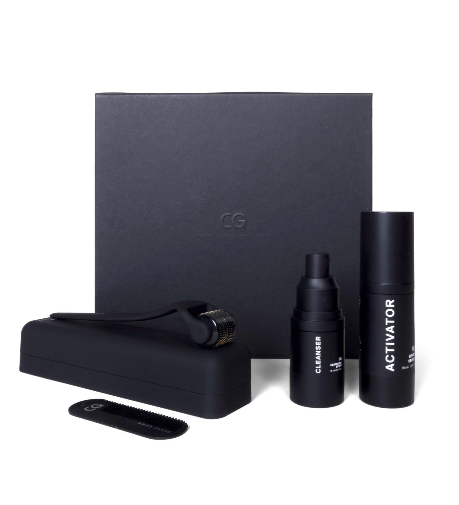 Copenhagen Grooming Beard Growth Kit - Beard Roller, Cleanser, Activator Serum, Oil & Comb for Men - 50 Days Supply - Buy Online on GoSupps.com