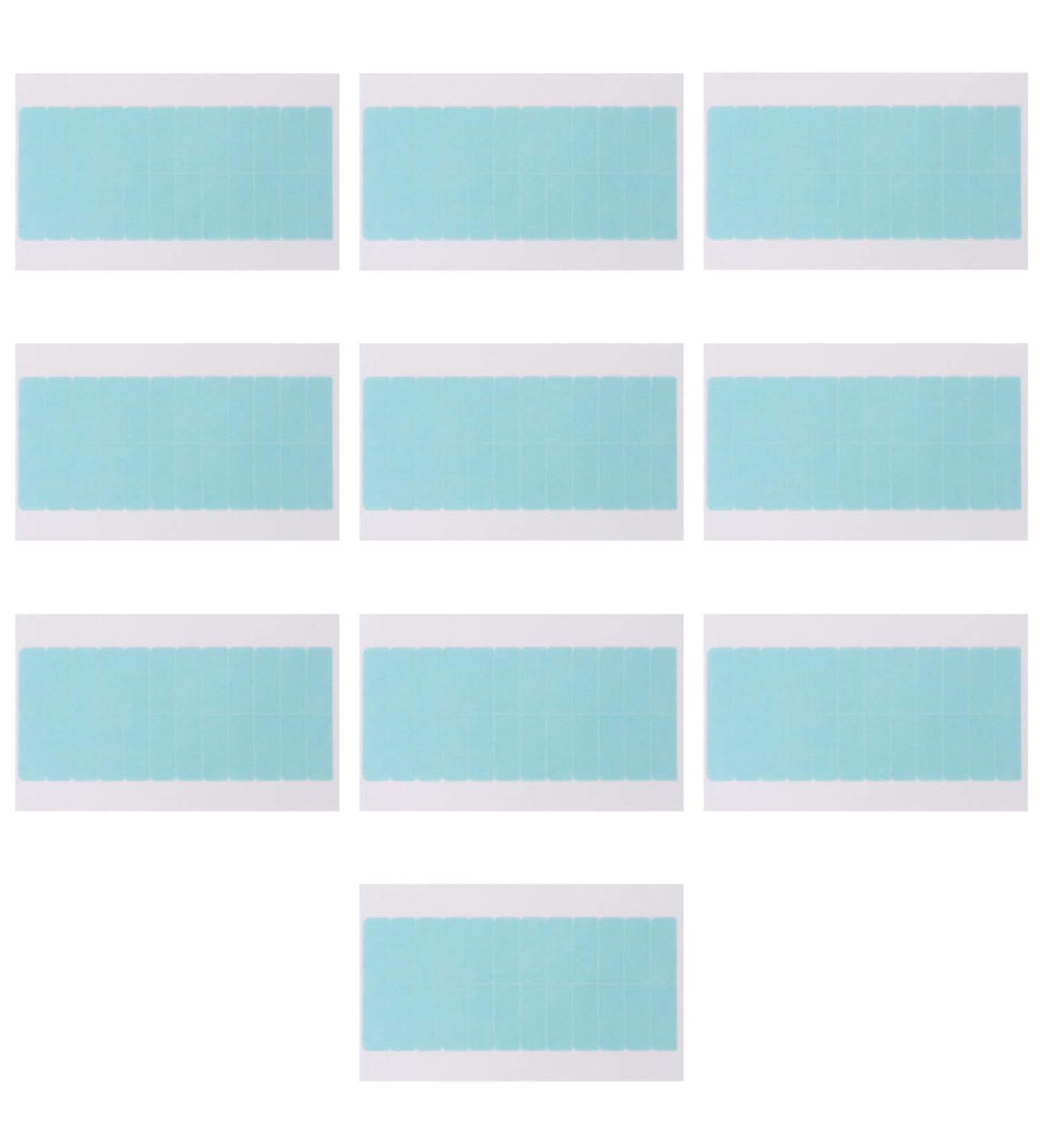 Minkissy 10 Sheets Seamless Hair Extension Film Wig Replacement Double Sided Sticky Tape Hair Chopsticks for Women Hair Scrunchie Chiffon Extension Tape Glue No Trace Extend - Buy Online on GoSupps.com