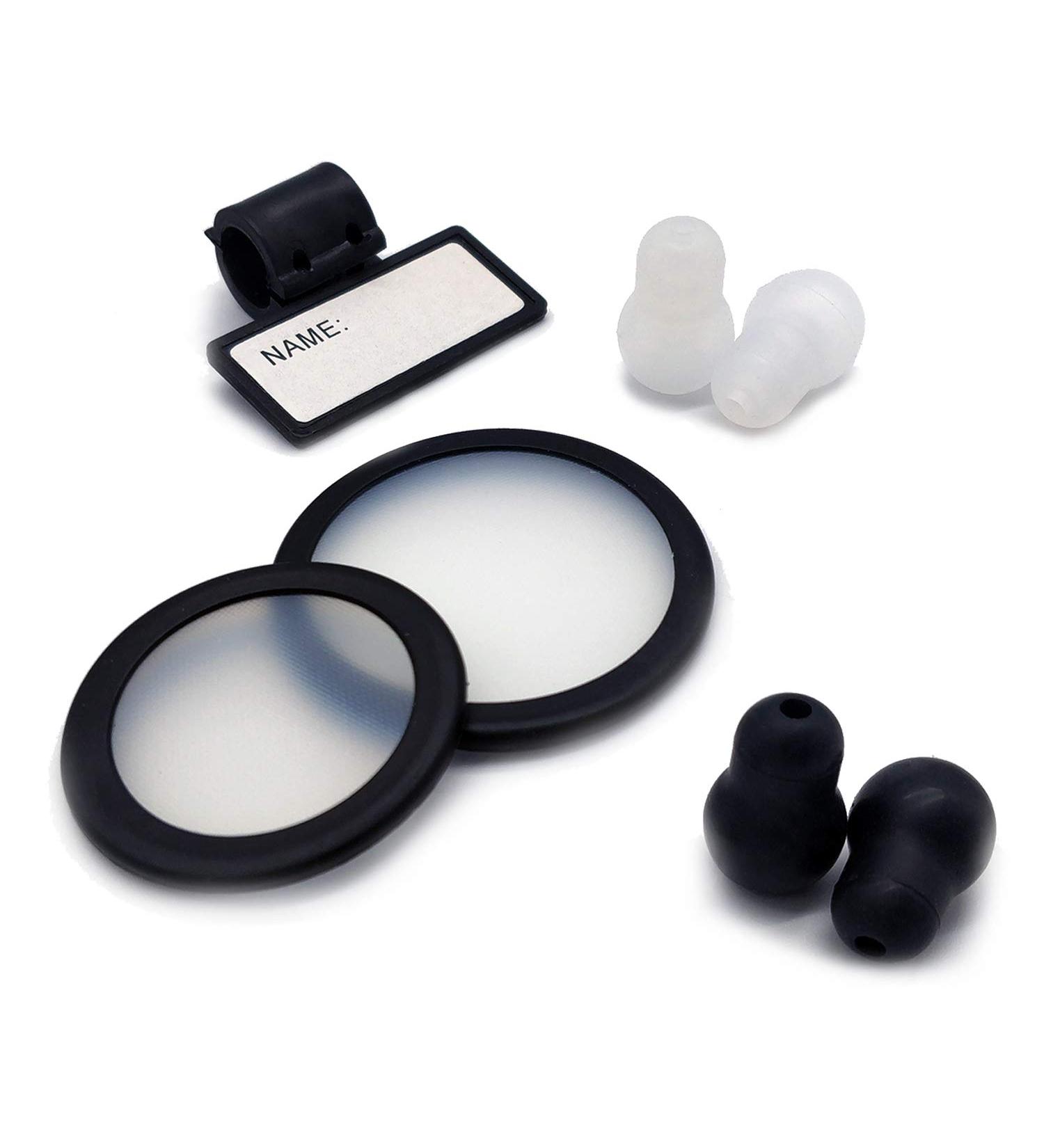 2 Pcs Stethoscope Replacement Parts Adult and Pediatric Replacement Diaphragm and 1 Name Tag 2 Pair Silicone Stethoscope Ear Tips Accessories for Stethoscope - Buy Online on GoSupps.com