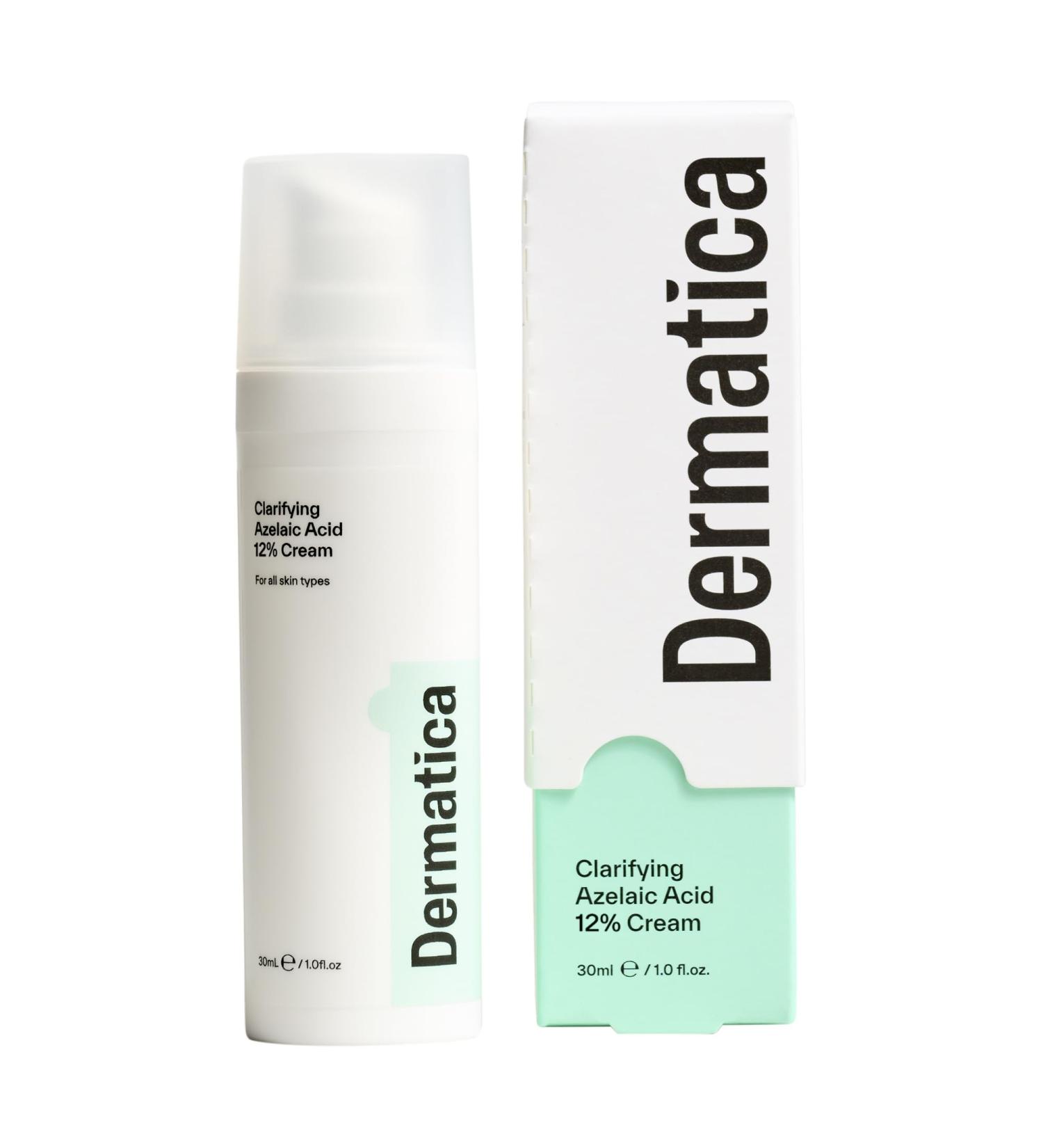 Dermatica Clarifying Azelaic Acid 12% Cream | Lightweight and Fragrance Free Skincare | Gentle and Effective for all Skin Types - Buy Online on GoSupps.com