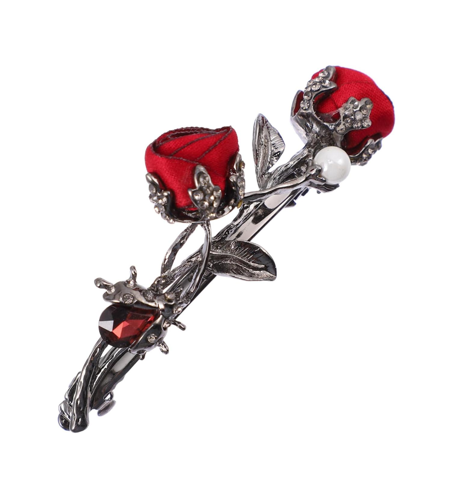 minkissy 1pc Hairpin Vintage Flower Hair Clip Women Hair Jewelry Flower Hair Clips for Women Bridal Barrette Clip Hair Pin Hair Barrettes Rose Hair Decoration Alloy Bobby Miss Wedding - Buy Online on GoSupps.com