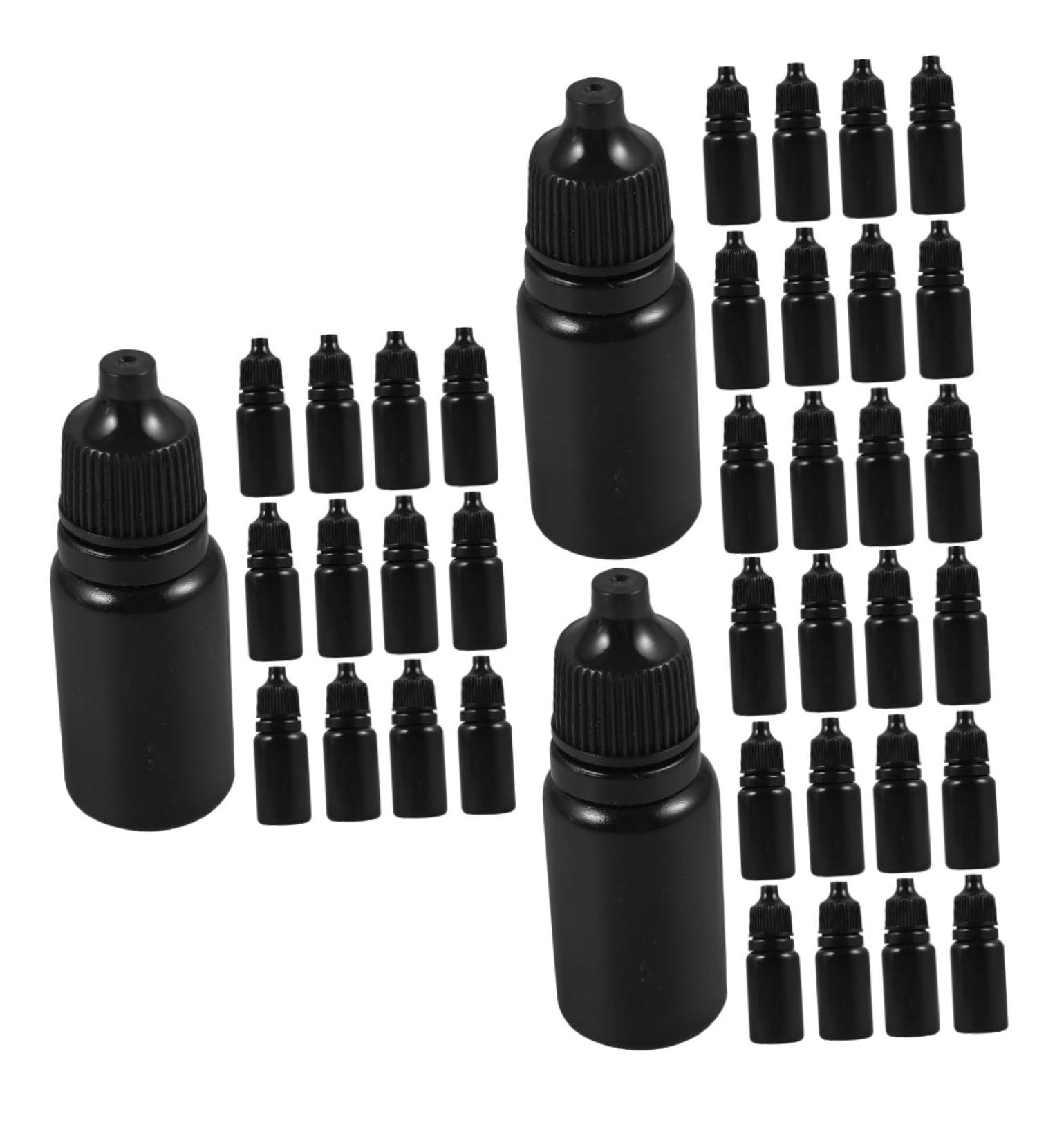 Baluue 72 Pcs Black Dispenser Squeezable Bottle Essential Oil Dispenser Bottle Blackx3pcs 6.00X2.00X2.00CMx3pcs - Buy Online on GoSupps.com
