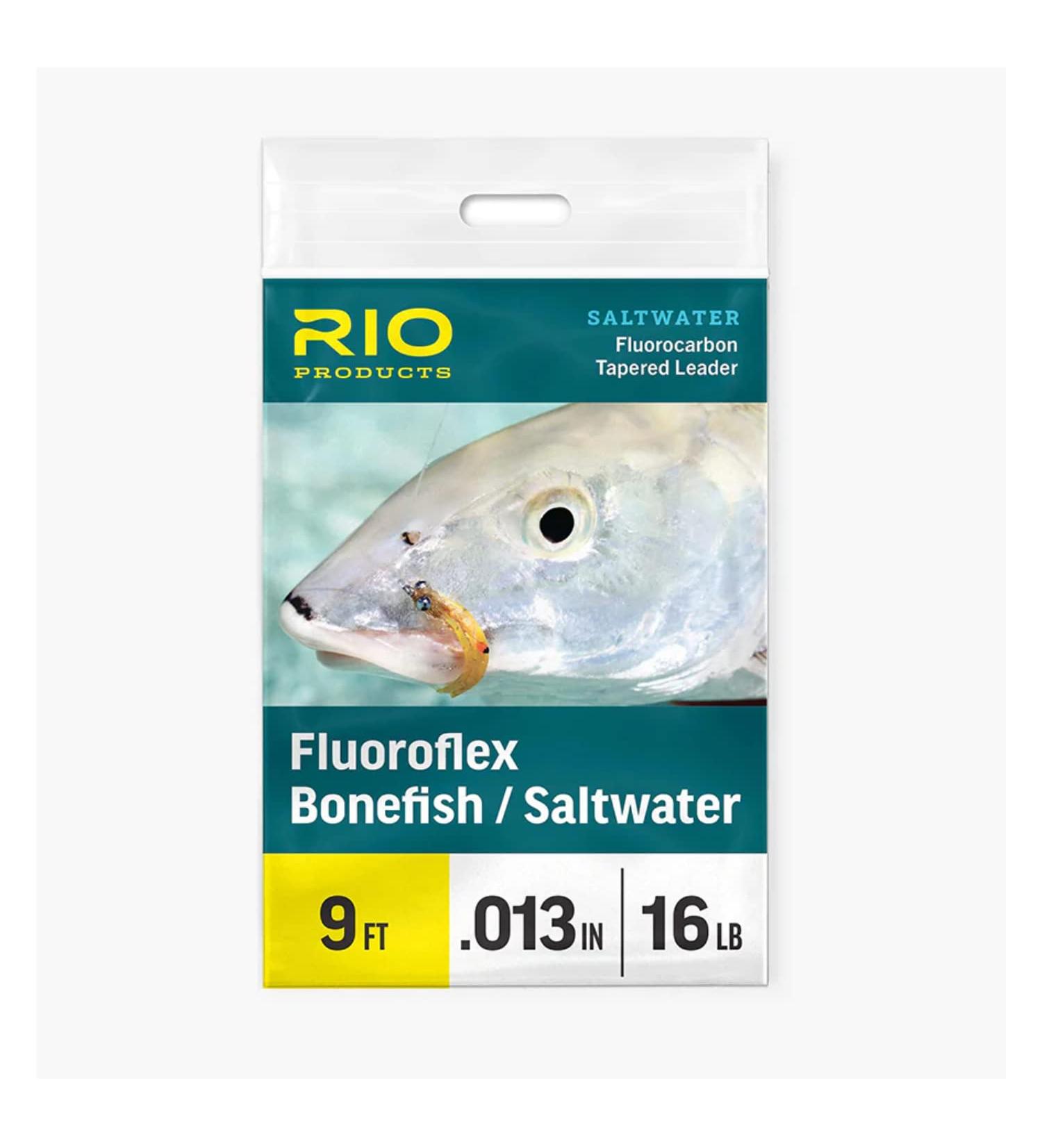 Rio Saltwater Fluoroflex 100% Fluorocarbon Leader 9ft 20lb 3 Pack - Buy Online on GoSupps.com