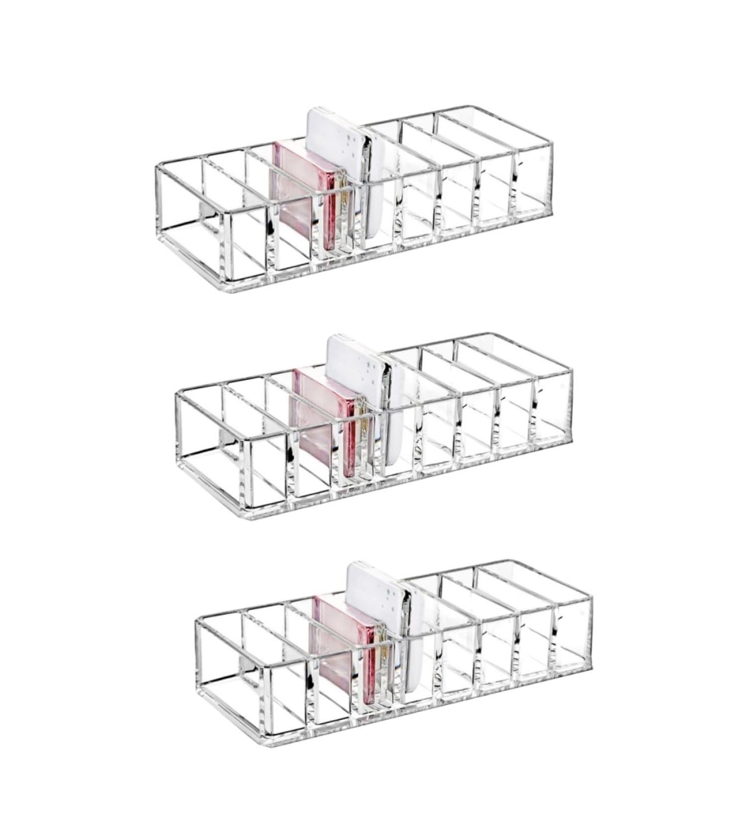 Balacoo 3pcs Drawer Organizer for Makeup Divided Palettes Holder & Eyeshadow Organizer for Vanity - Buy Online on GoSupps.com