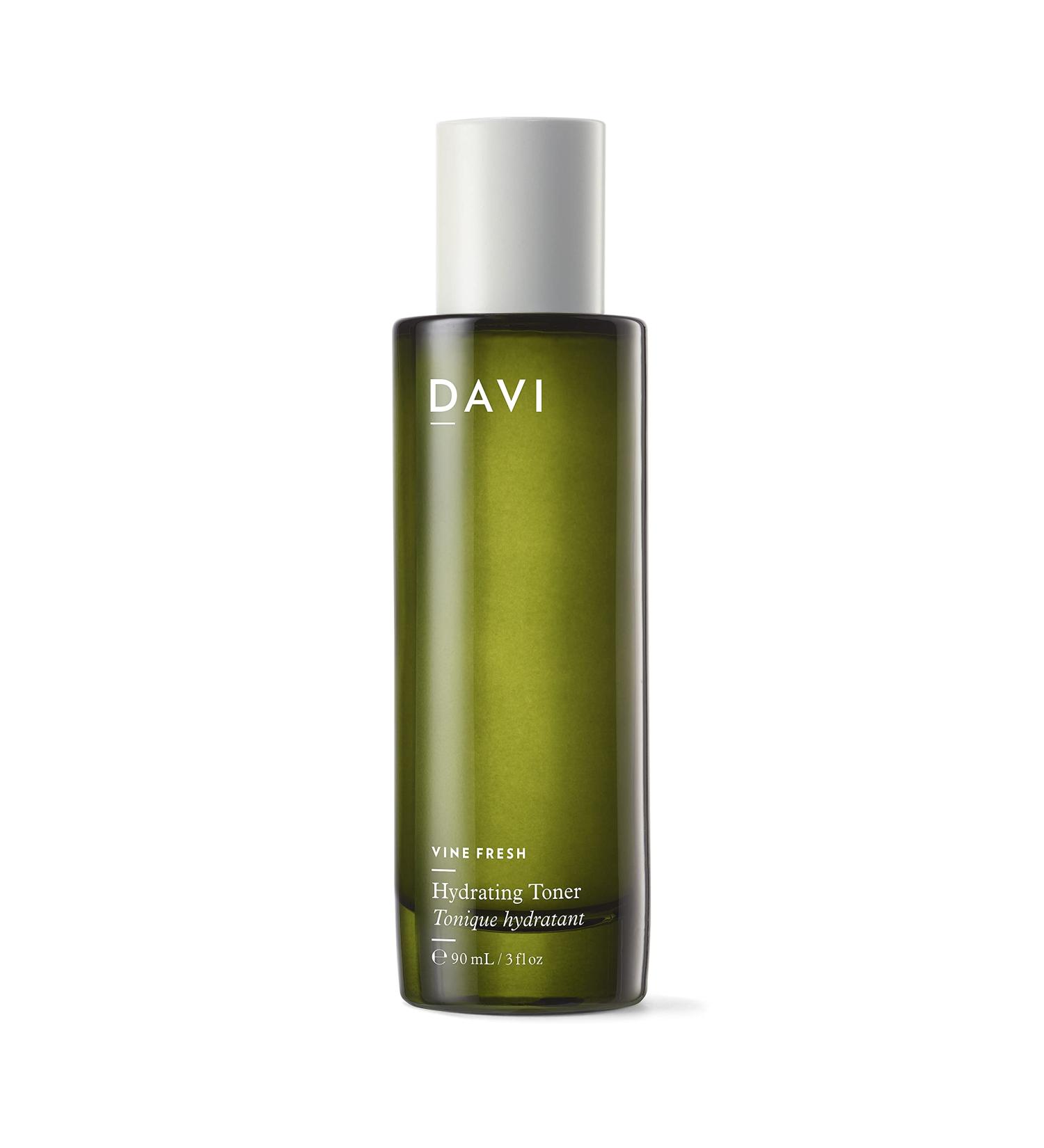 DAVI Hydrating Toner | Aloe & Witch Hazel | All-Natural Anti-Aging Exfoliator | Lightweight & Fast-Absorbing | Non-GMO & Paraben-Free | 3 Fl Oz - Perfect for All Skin Types - Buy Online on GoSupps.com