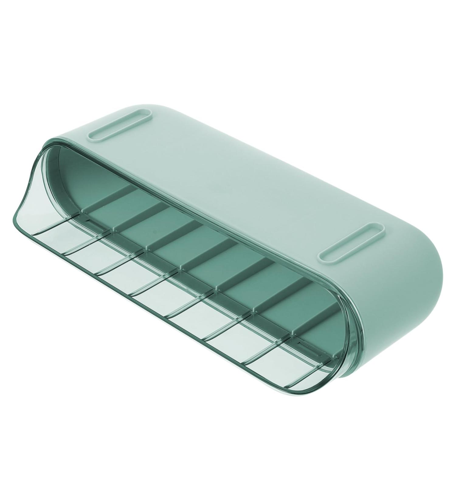 Healeved 1 Pc Slide Egg Collection Food Tray Egg Storage Rack Fridge Refrigerator Food Storage Case Drinks Green 28.5X15CM - Buy Online on GoSupps.com