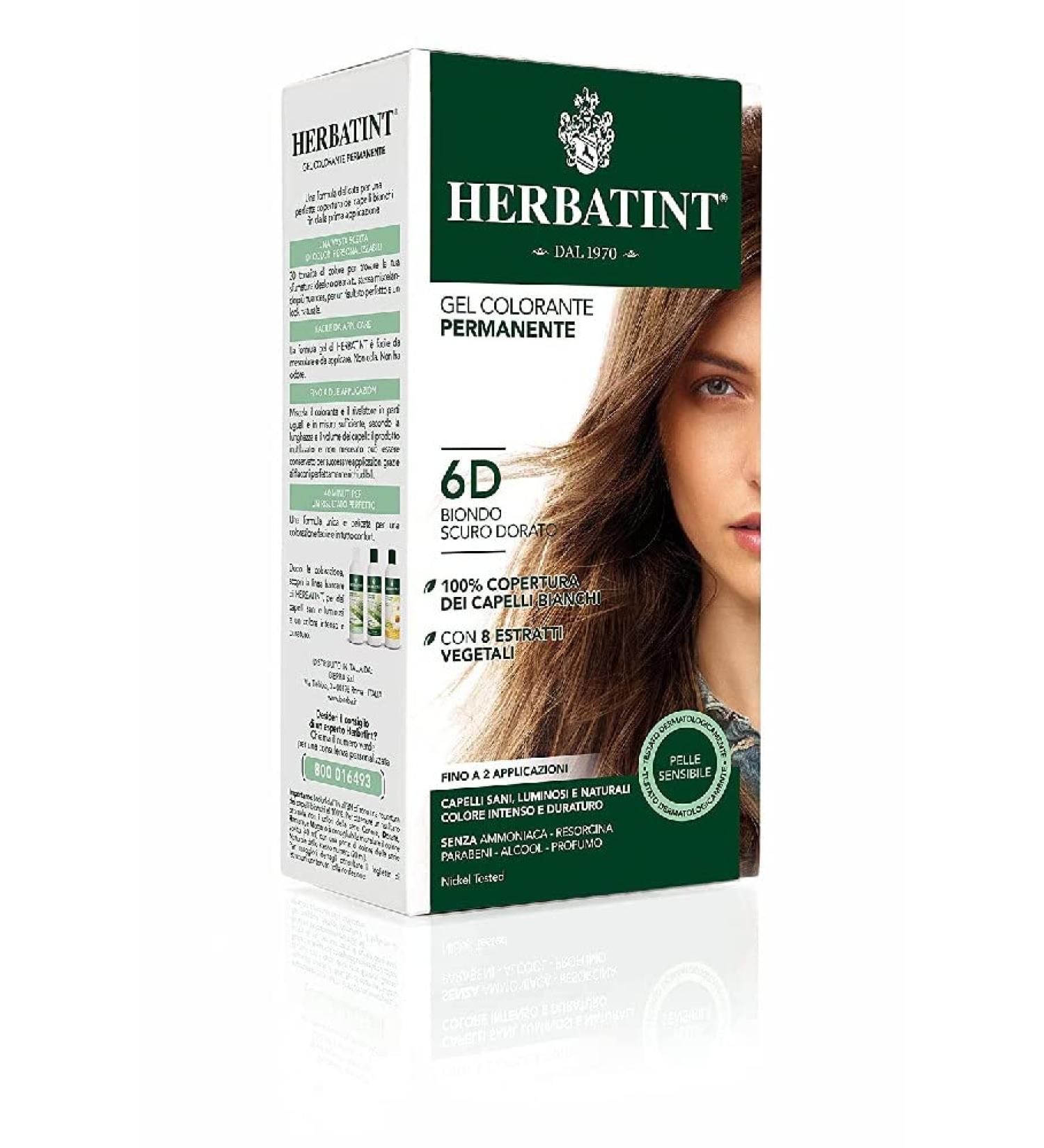 Herbatint 6D Dark Golden Blonde Hair Dye - Natural & Long-Lasting Color - Buy Online on GoSupps.com