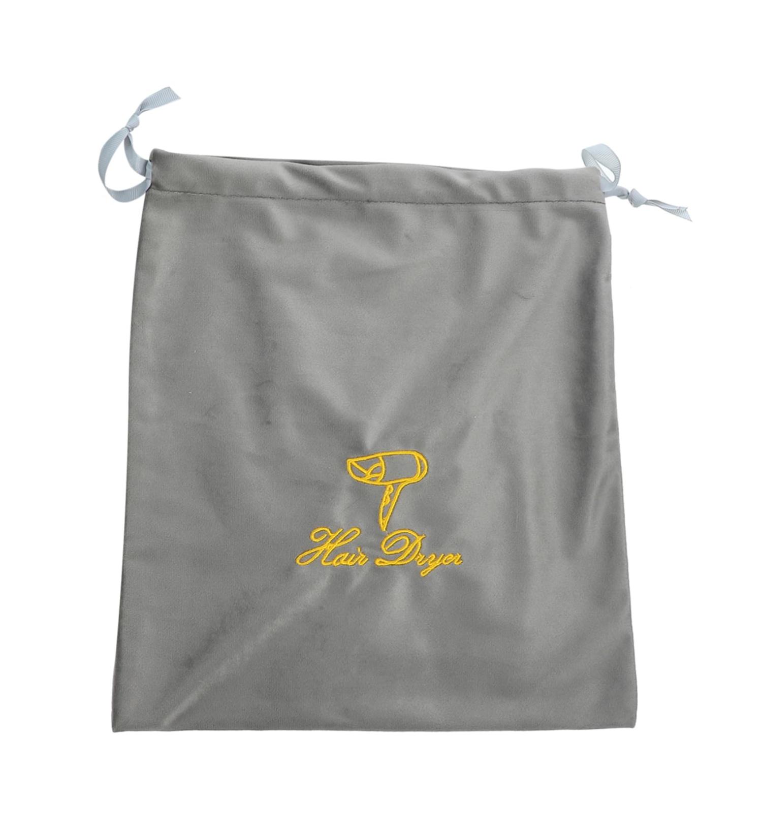 Outanaya Fabric Hair Dryer Travel Pouch Grey Hair Dryer Bag Drawstring Hair Dryer Bag - Buy Online on GoSupps.com