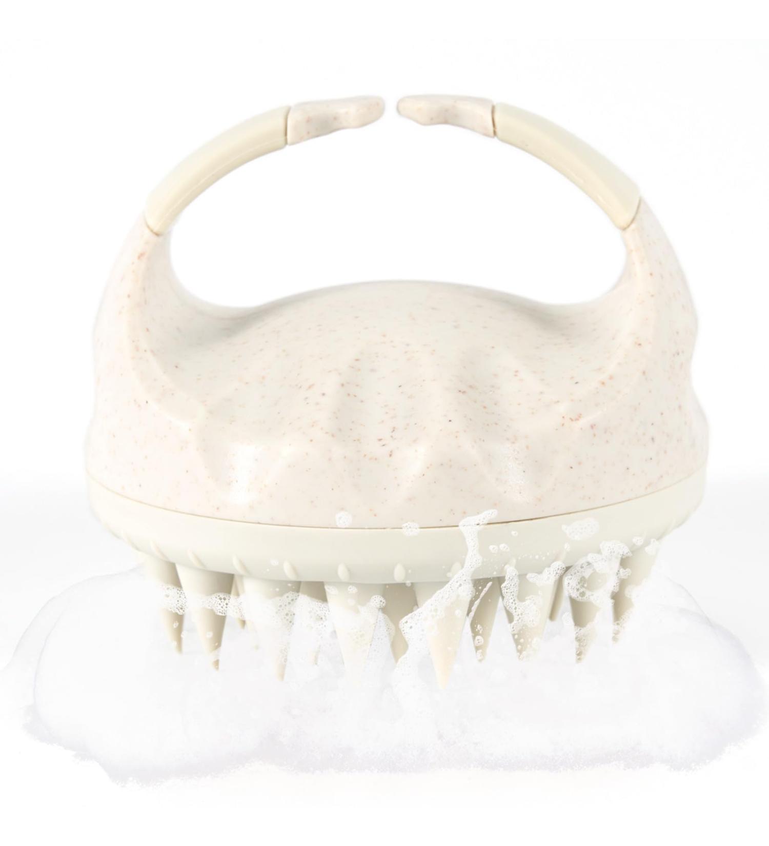Silicone Scalp Massage Brush - Eco-Friendly Shampoo Brush for Hair Growth & Scalp Care - Buy Online on GoSupps.com
