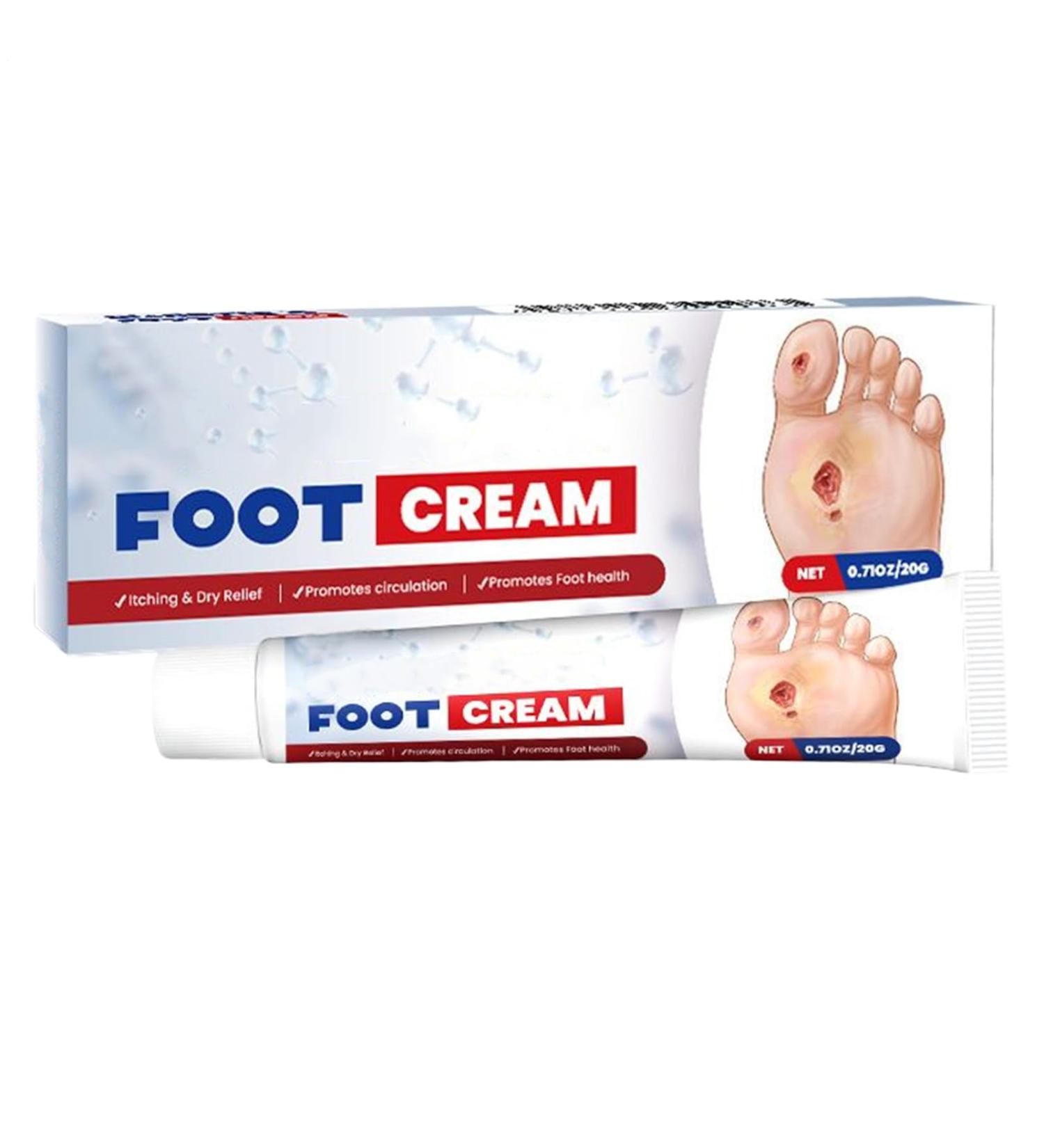  Mimoqk Foot Cream Cracked Heel Balm 20g Soothing Non Greasy Moisturizer for Athlete Travel Knee Care Skin Health Repair Relief Softening Hydrating Overnight Use Multicolor - Buy Online on GoSupps.com
