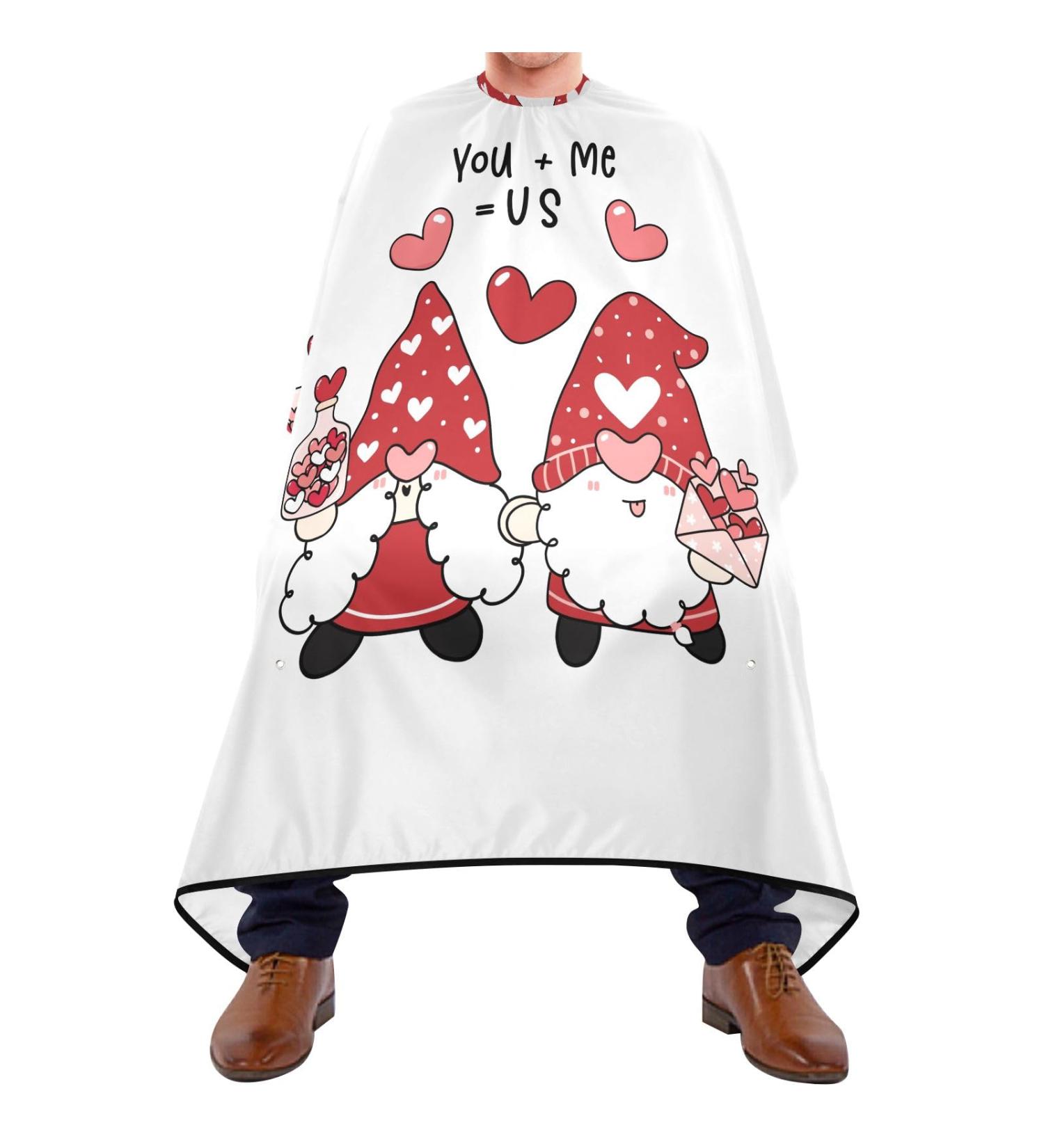Waterproof Barber Cape - Gnome Pattern & Cheetah Haircut Bib for Men | Unisex Hair Cutting Cape - Buy Online on GoSupps.com