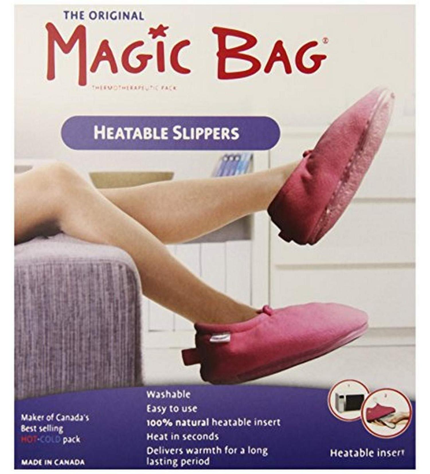 Magic Bag Heatable Slippers - Pink (Small) | Cozy & Relaxing Feet Warmers - Buy Online on GoSupps.com