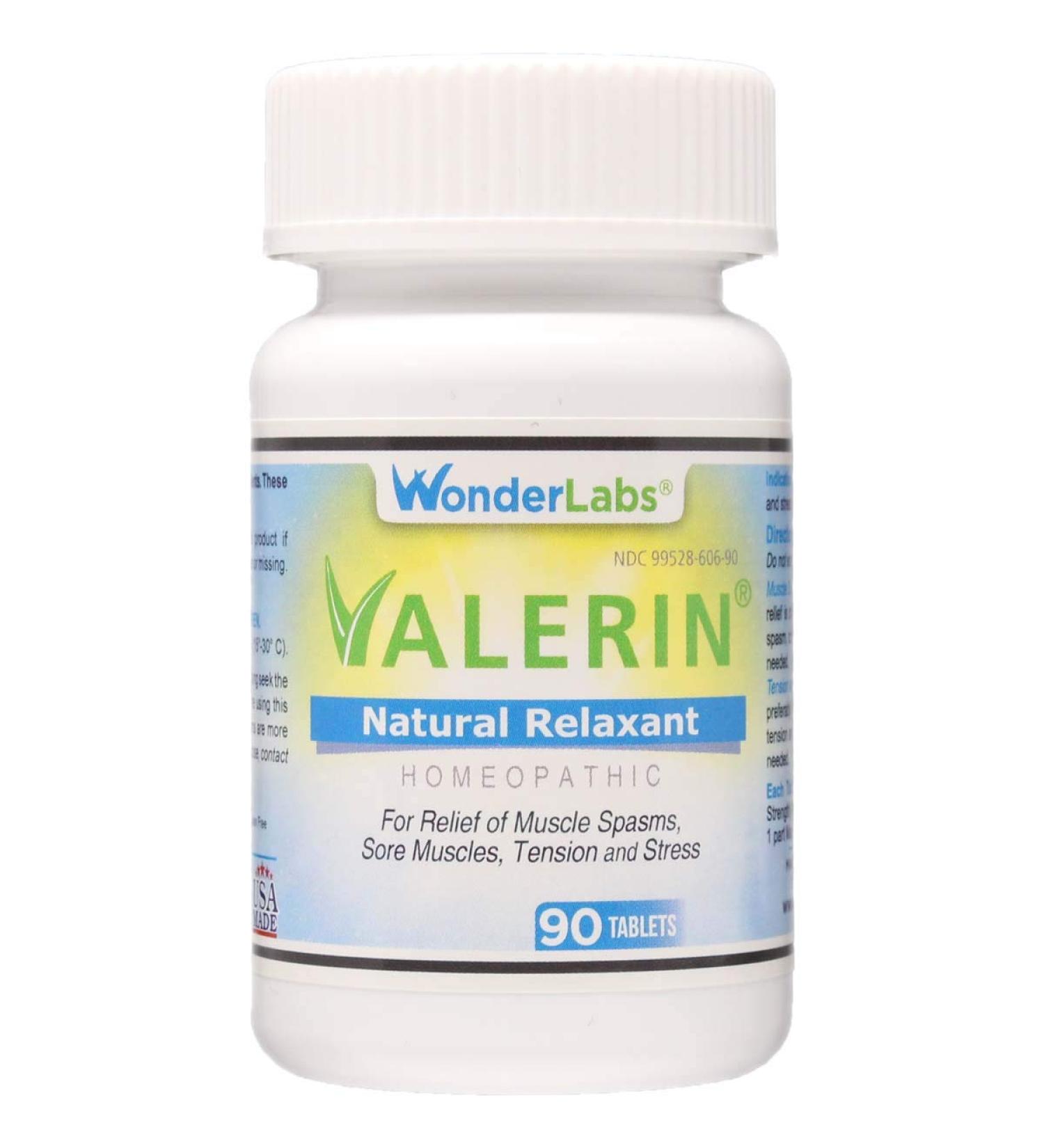 Valerian Natural Relaxant for Muscle Cramps & Stress Relief (90ct) - Magnesium, Passion Flower & Valerian Root Muscle Relaxant - Buy Online on GoSupps.com