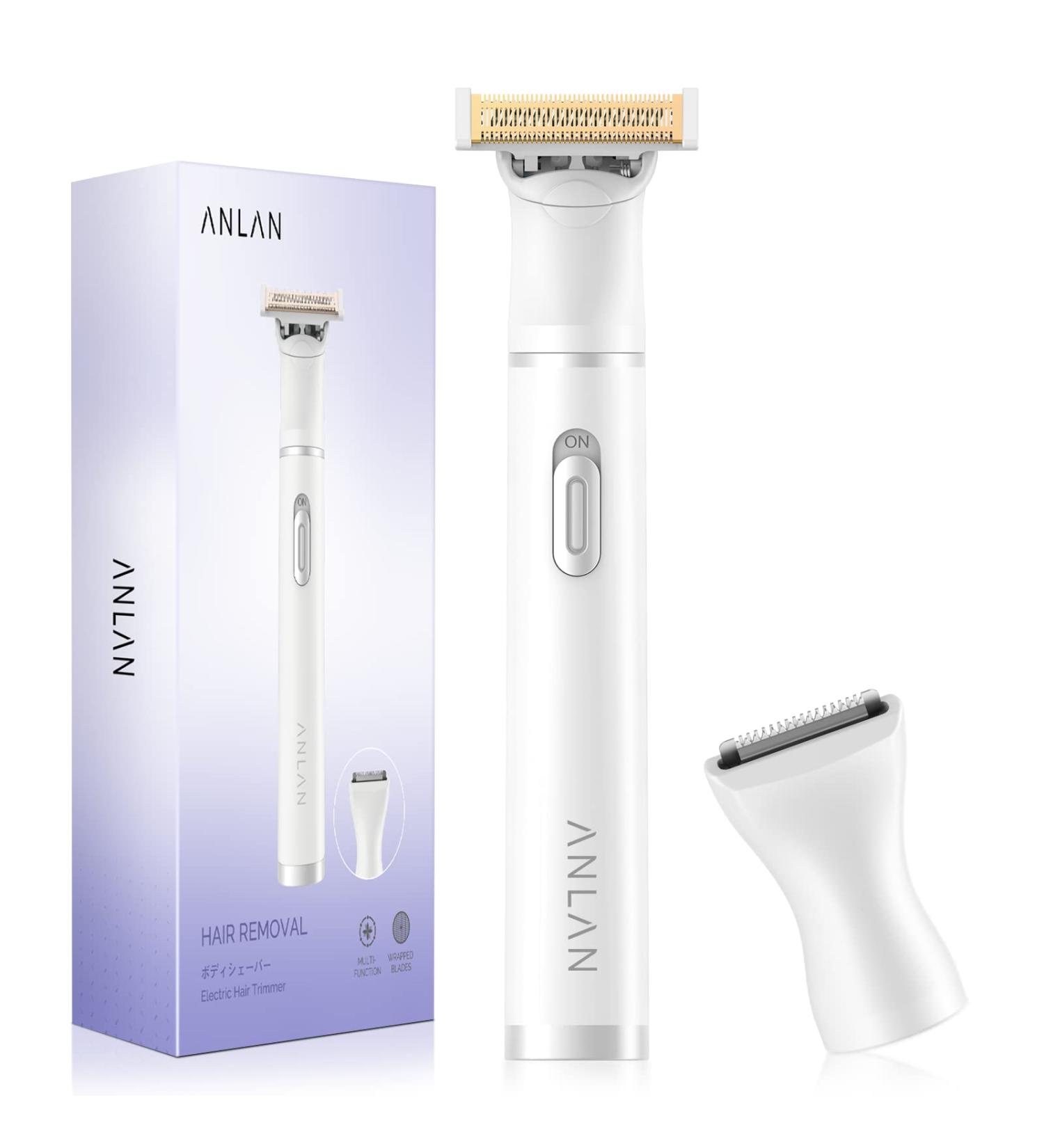 ANLAN Bikini Trimmer for Women | Cordless Electric Razor for Painless Hair Removal | Rechargeable Body Shaver and Groomer - Buy Online on GoSupps.com