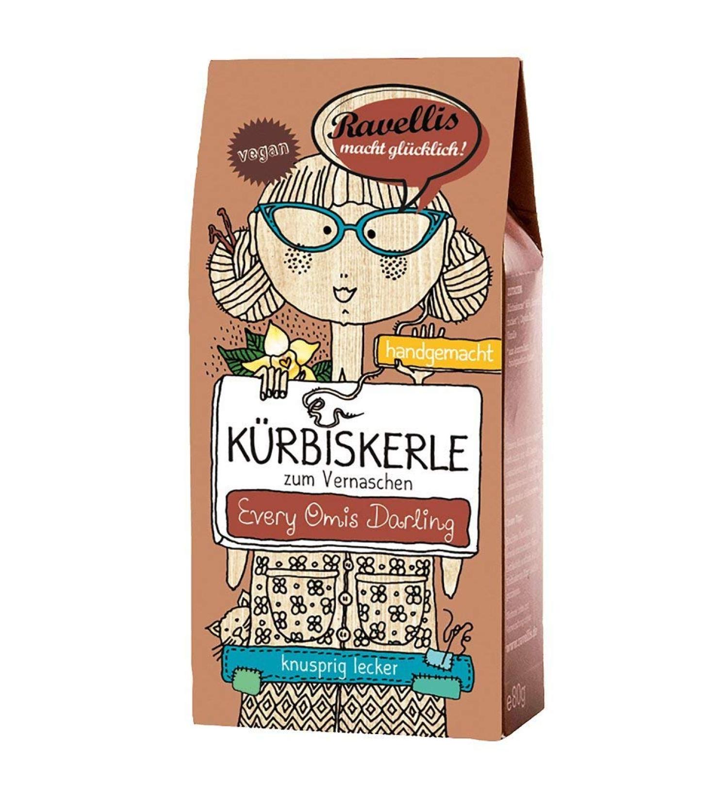 Ravellis Pumpkin Seeds with Vanilla & Cinnamon (80 g) - Organic Quantity: 6 pieces Vanilla & Cinnamon 6 pieces