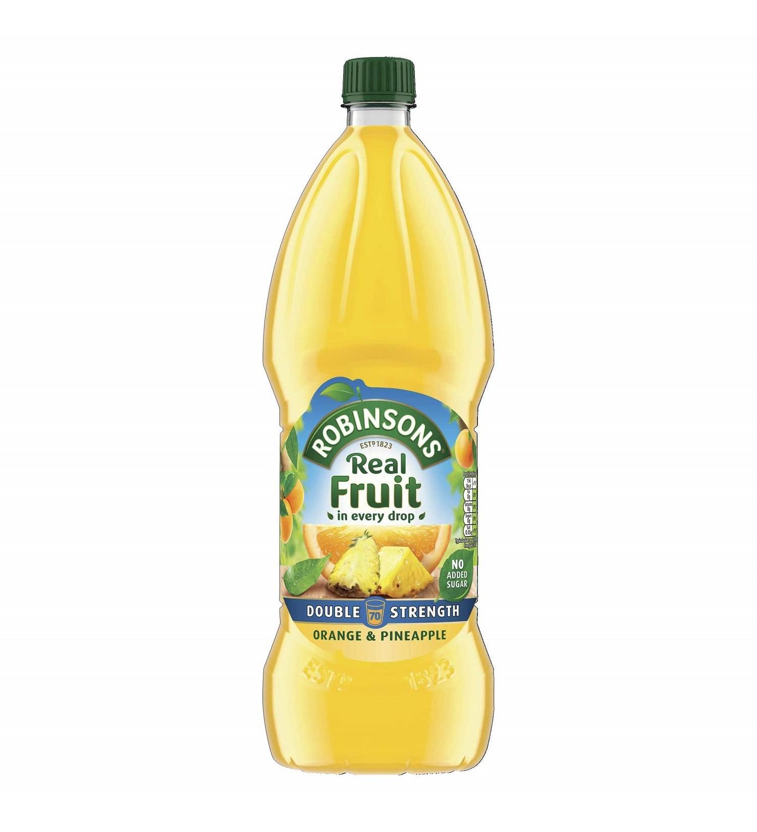  Robinsons Robinsons Orange & Pineapple Squash No Added Sugars (1L) - Pack of 2 - Buy Online on GoSupps.com