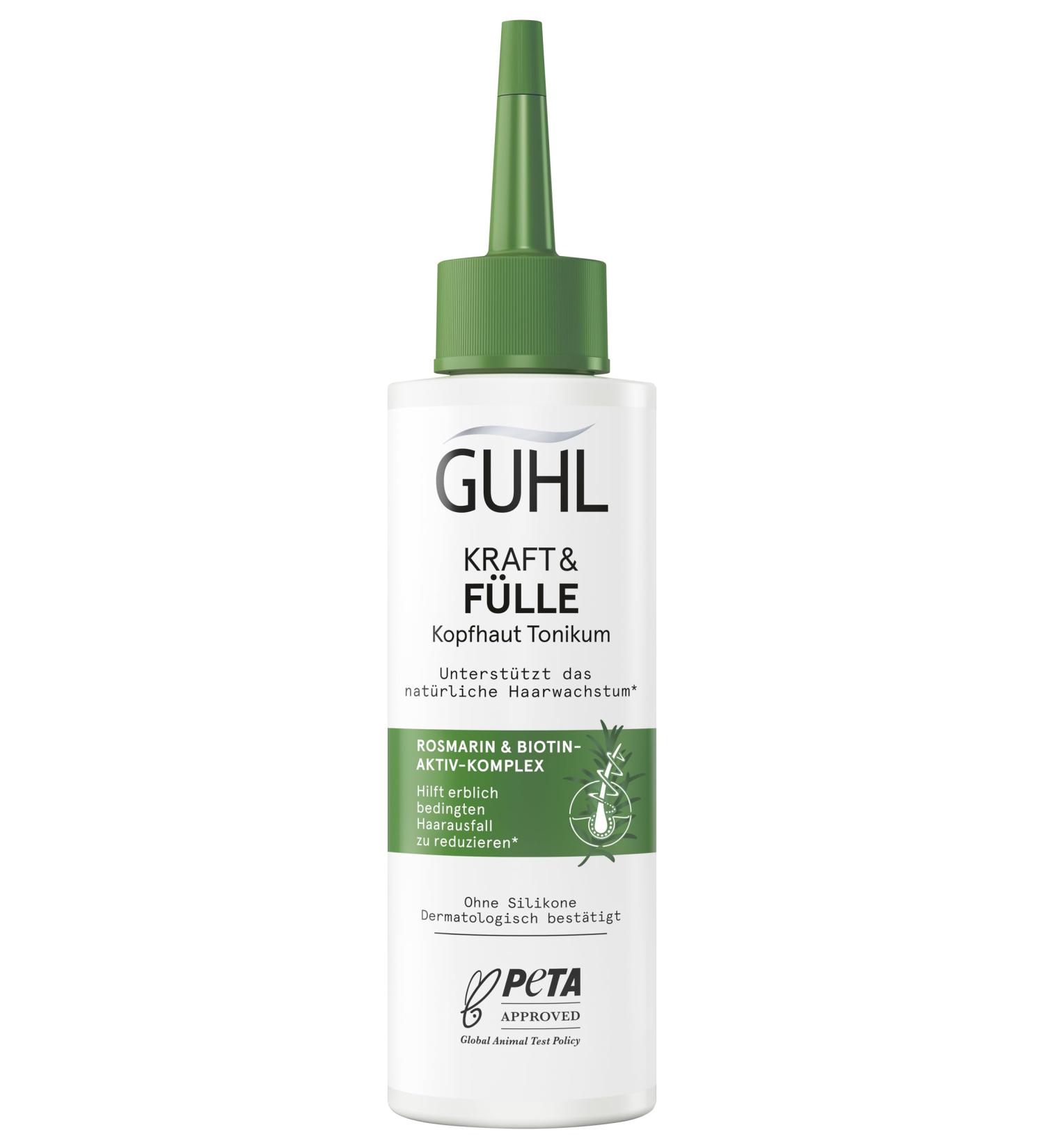  Guhl Guhl Force & Full Scalp Tonic Volume: 125 ml Promotes natural hair growth with a gentle application - Buy Online on GoSupps.com