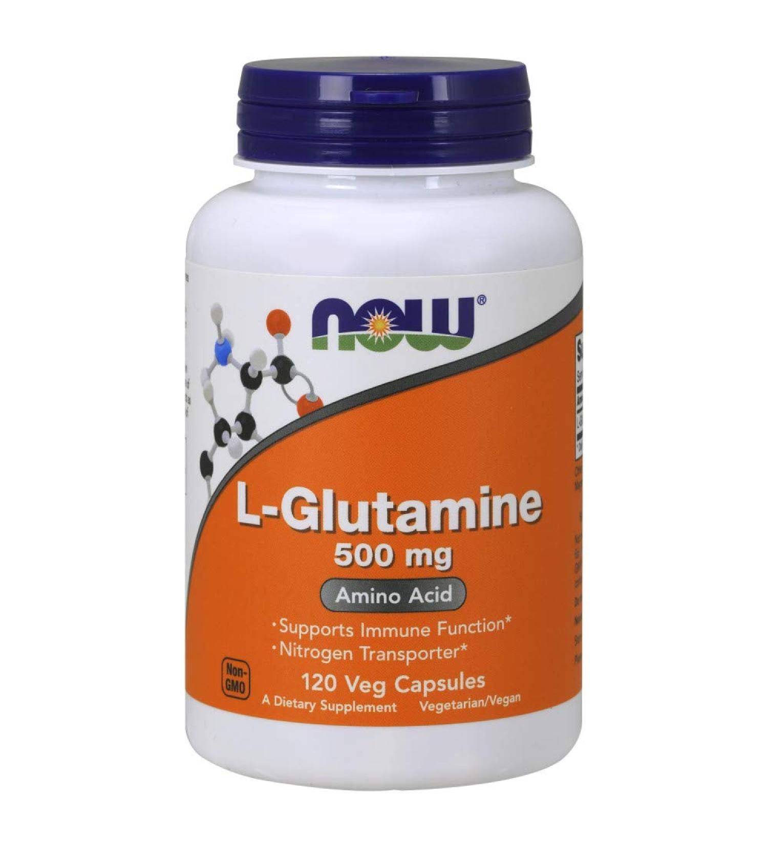 Now Foods L-Glutamine 500mg - 240 Capsules (2 Pack) - Buy Online on GoSupps.com