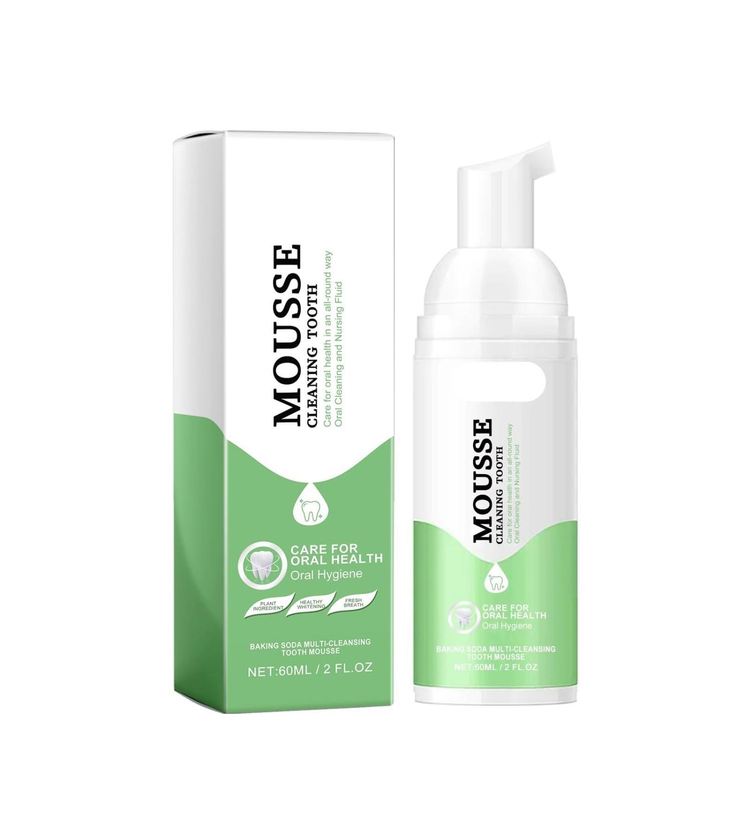 KLYso Portable Press-Type Teeth Whitening Foam Toothpaste - Remove Tartar & Stains Cleanse & Protect Gums Brighten & Whiten Teeth(2PCS) - Buy Online on GoSupps.com