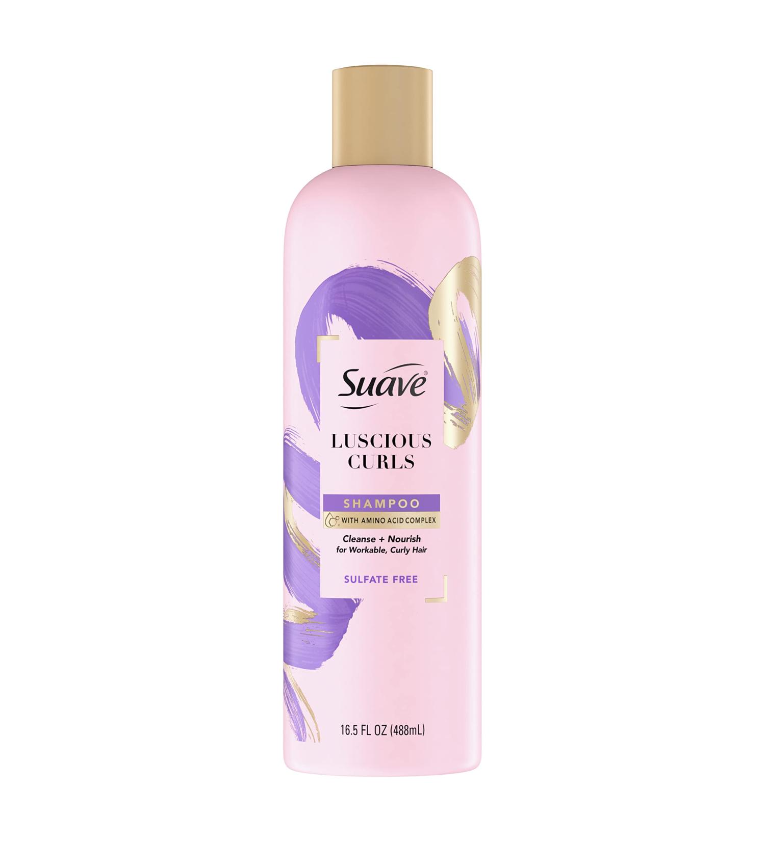 Suave Pink Luscious Curls Shampoo 16.5 oz - Define Curly Hair with Amino Acid Complex | International Shipping - Buy Online on GoSupps.com