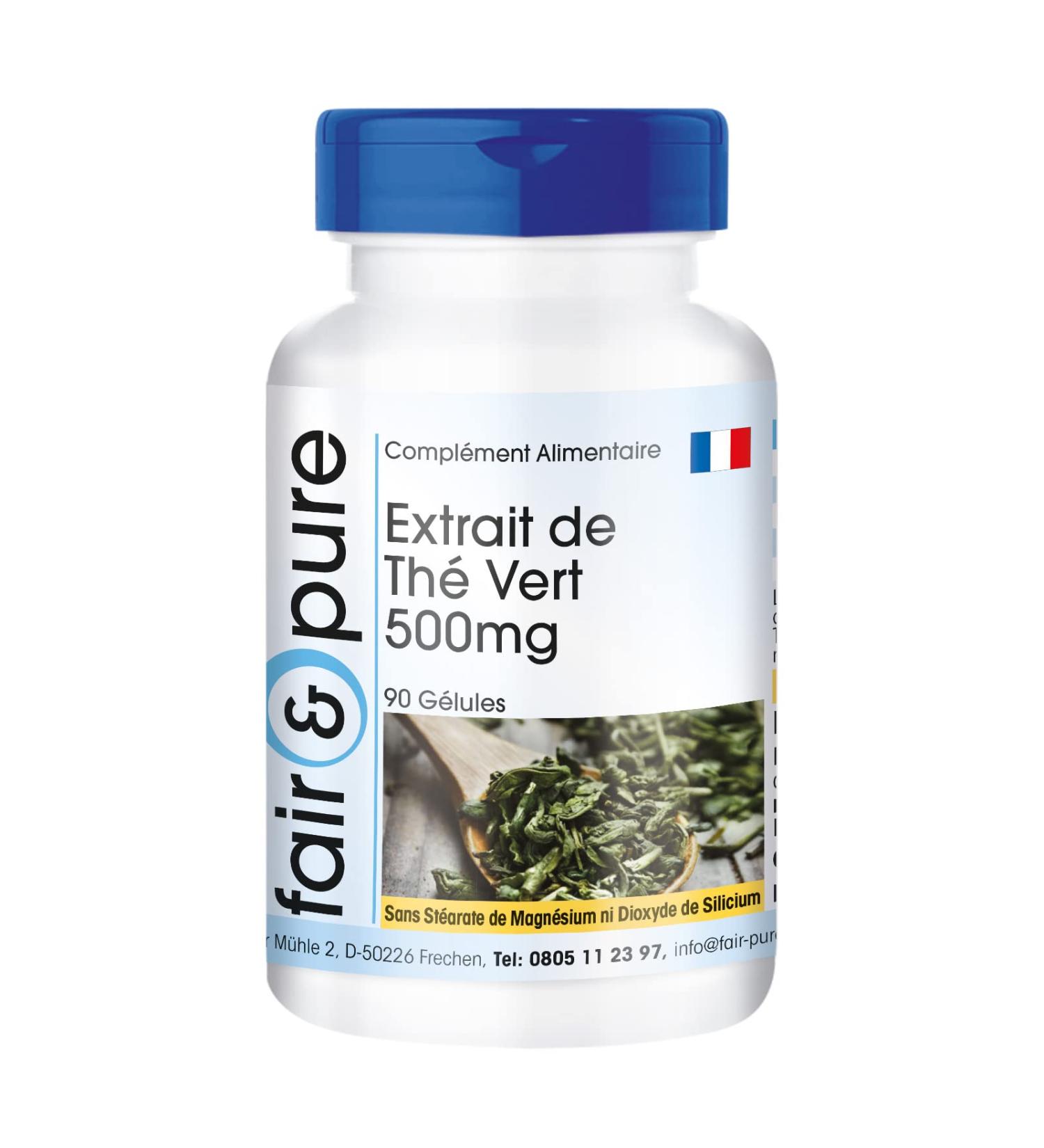 Fair & Pure - 1500mg per daily dose - Green tea extract with 50% polyphenols caffeine and EGCG - 90 vegan capsules - Buy Online on GoSupps.com
