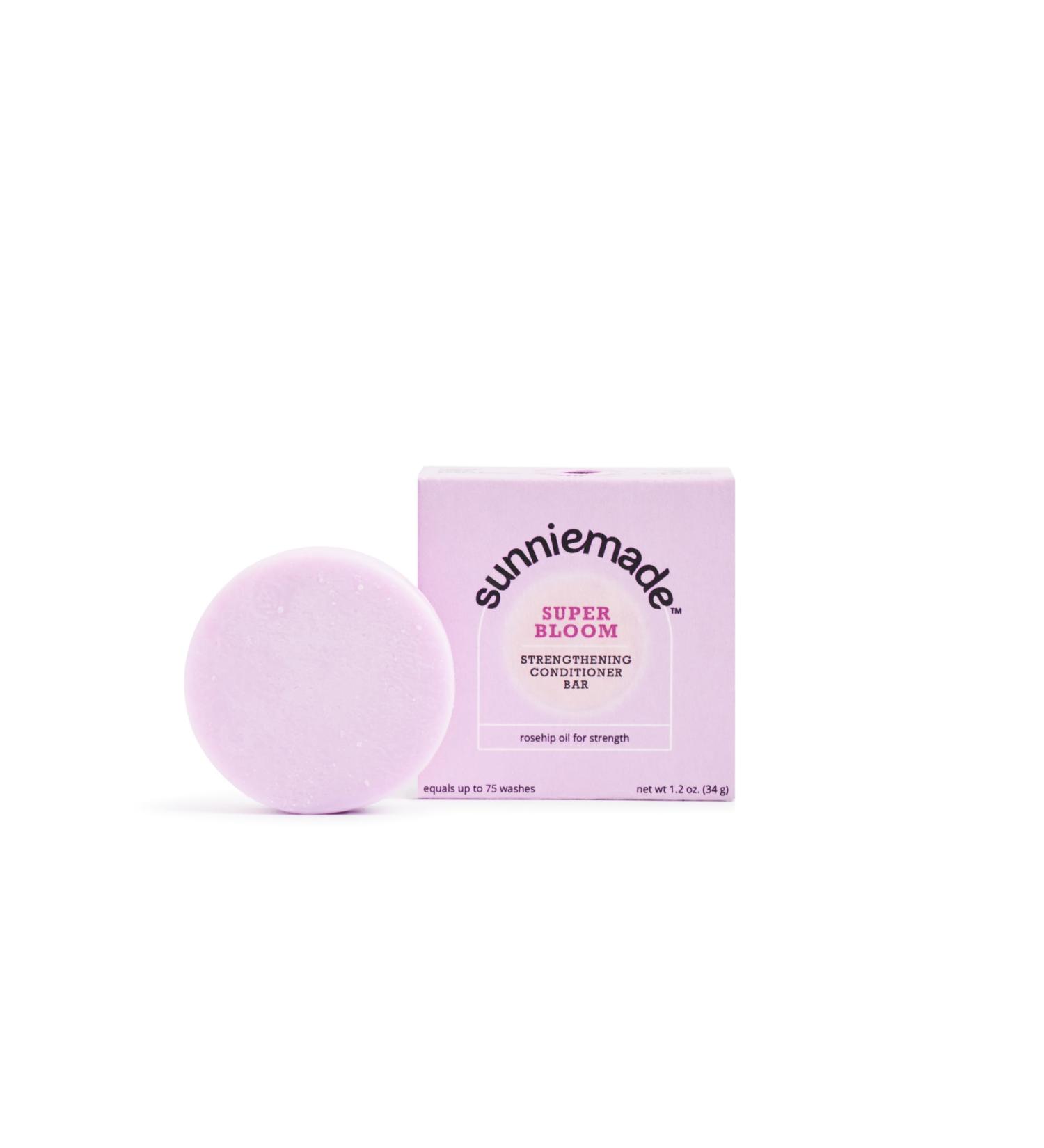 Buy Super Bloom Conditioner Bar - Strengthening Color-Safe All-Natural & Plastic-Free | Eco-Friendly Hair Care Worldwide Shipping - Buy Online on GoSupps.com
