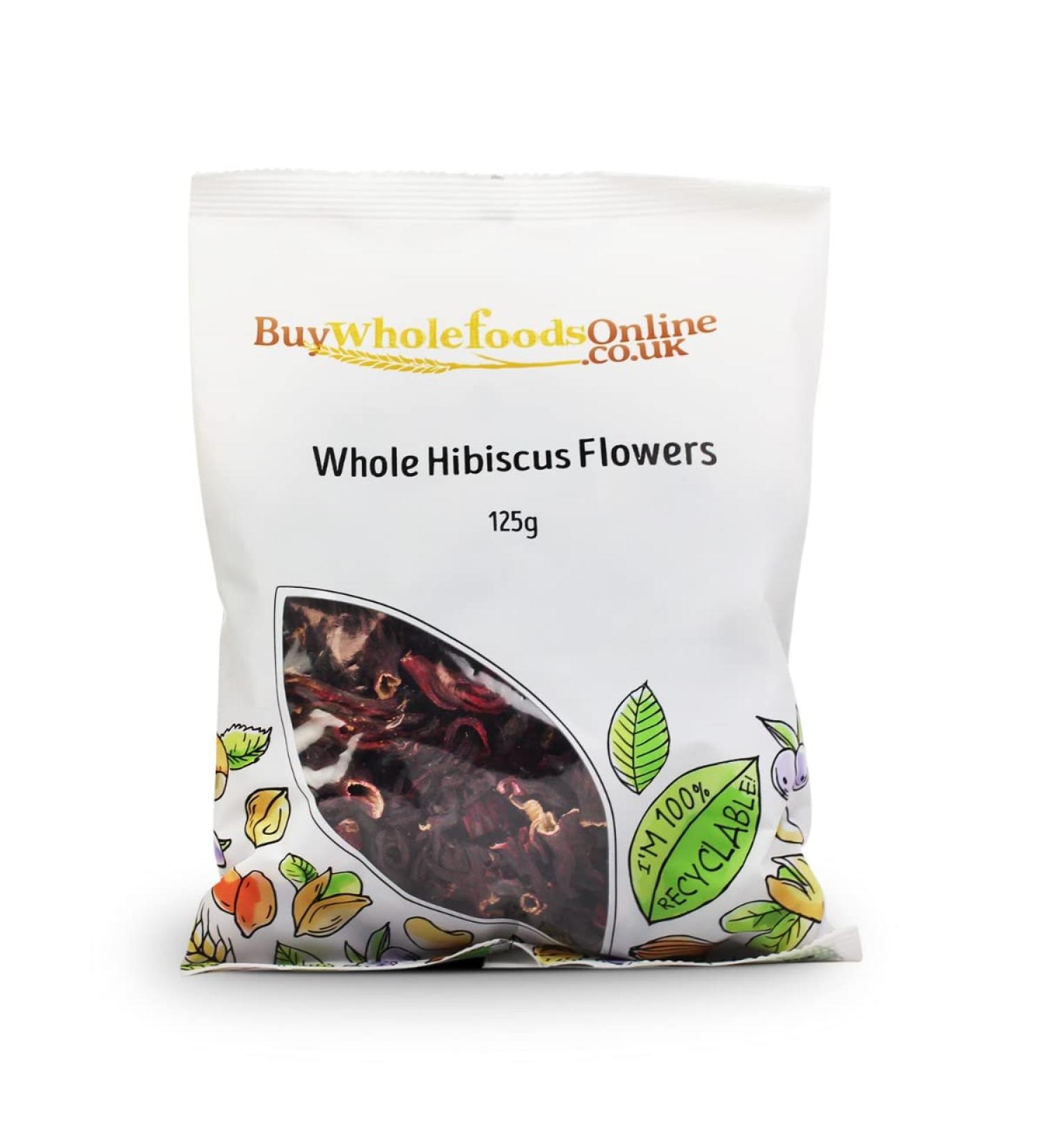 Hibiscus Flowers Whole Petals 125g (BWFO) - Buy Online on GoSupps.com